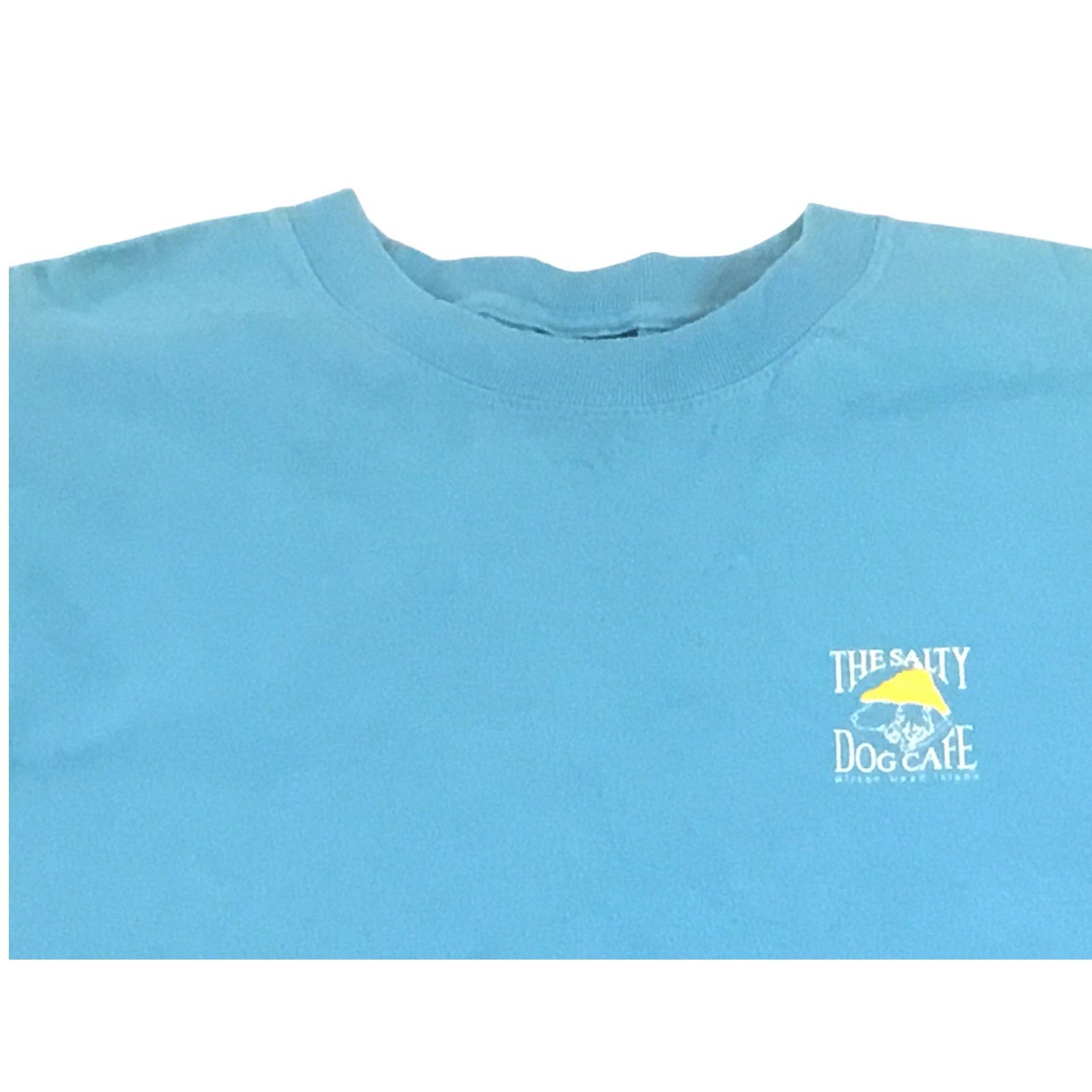 Hanes Salty Dog Cafe T-Shirt Classic Logo Teal Aqua Size Small Size US S / EU 44-46 / 1 - 2 Thumbnail