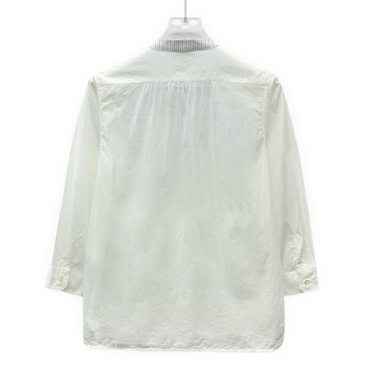 Gucci Gucci White Striped Cotton Button-Up Shirt (Size 8) Size M / US 6-8 / IT 42-44 - 7 Thumbnail