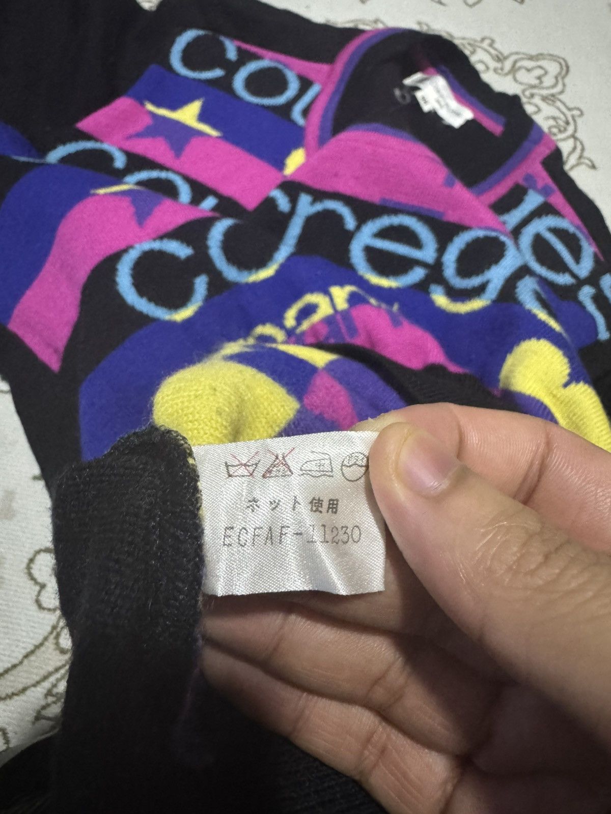 Courreges × Vintage Rare! Courreges Colourway Jumper Cardigan Knitwear Size US M / EU 48-50 / 2 - 5 Thumbnail