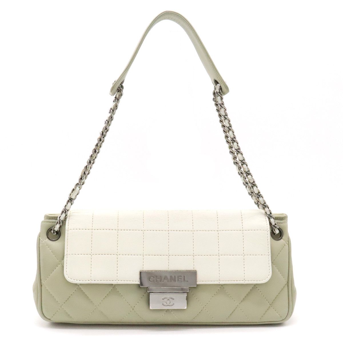 Chanel Chanel Chanel Leather Chocobar Matelasse Shoulder Bag Leather Shoulder Bag in Very Good Condition Size ONE SIZE - 1 Thumbnail