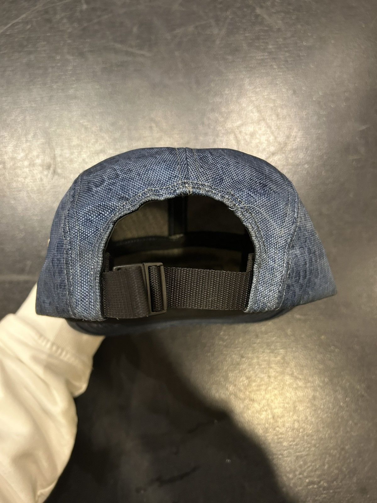 Supreme Supreme Frayed Croc Denim Camp Cap Size ONE SIZE - 4 Thumbnail