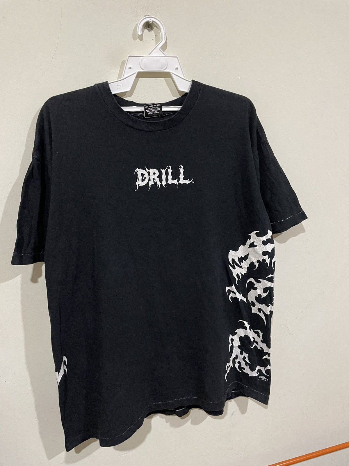 Vintage Vintage Dwell 90s Drill Skateboard Dwell Dragon Graffiti Tee Size US L / EU 52-54 / 3 - 3 Thumbnail