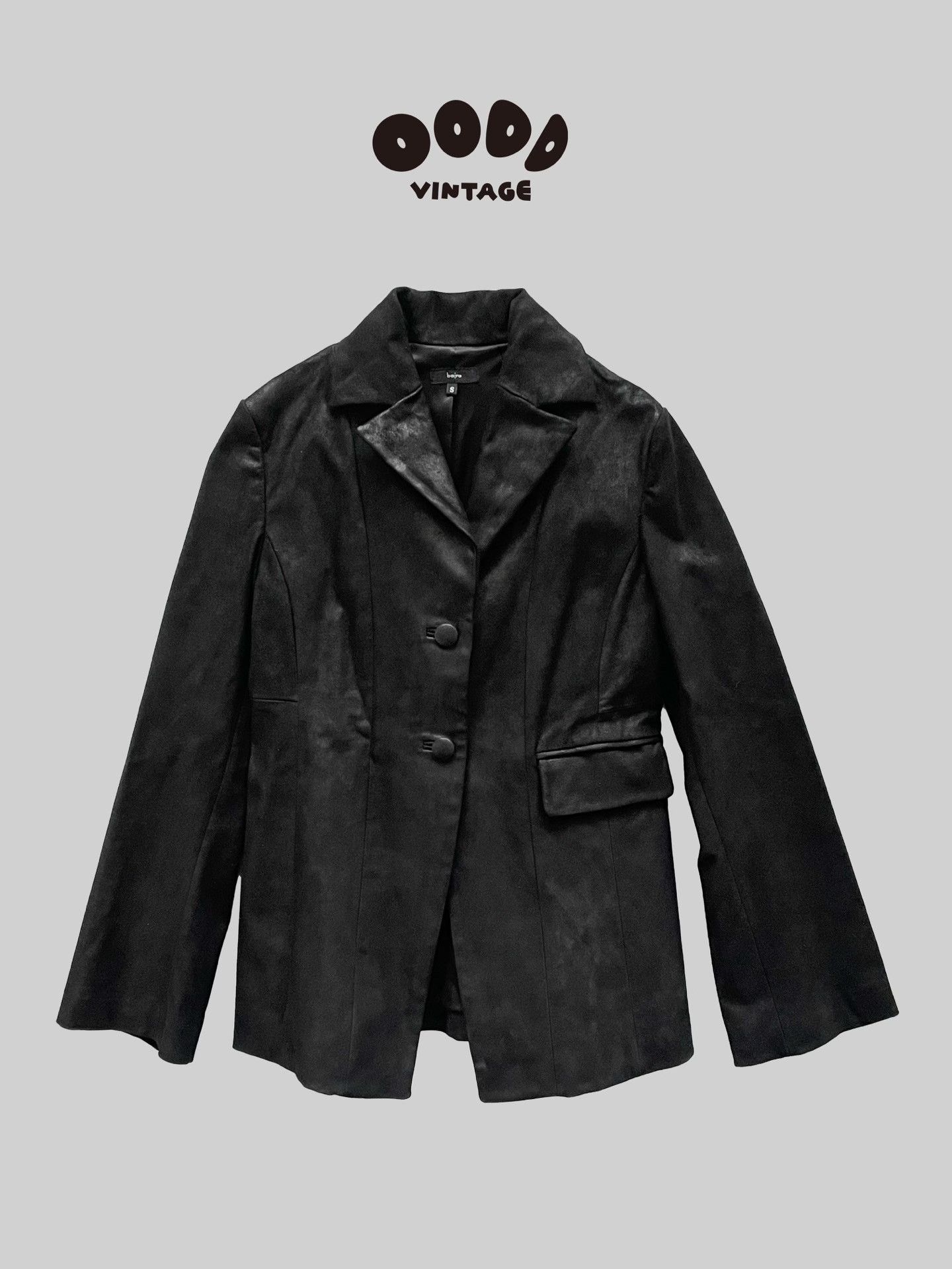 Bajra Black Suede Flare Sleeve Jacket Size M / US 6-8 / IT 42-44 - 1 Thumbnail
