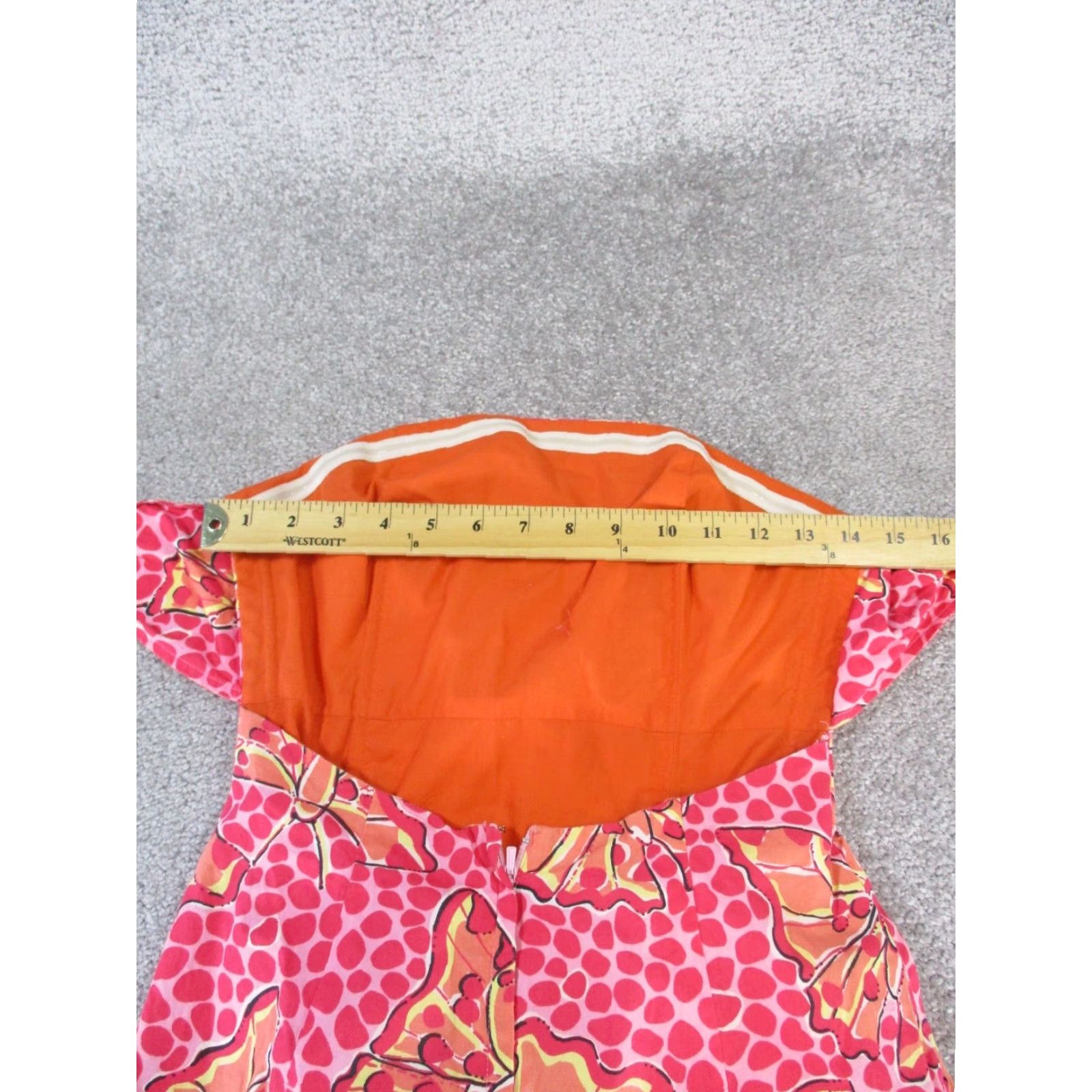 Lilly Pulitzer Lilly Pulitzer Dress Halter Womens XS Pink Orange Butterfly Spotted Size XS / US 0-2 / IT 36-38 - 5 Thumbnail