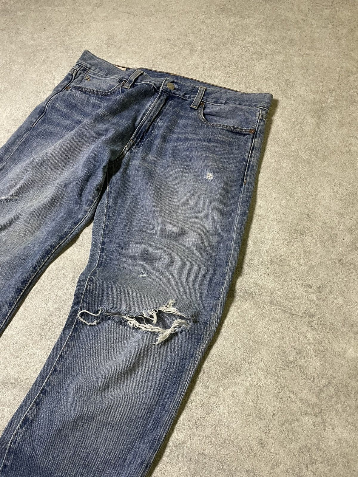 RRL Ralph Lauren RRL Polo Ralph Lauren Fall RaRe 2010 Distress Denim Size US 28 / EU 44 - 4 Thumbnail