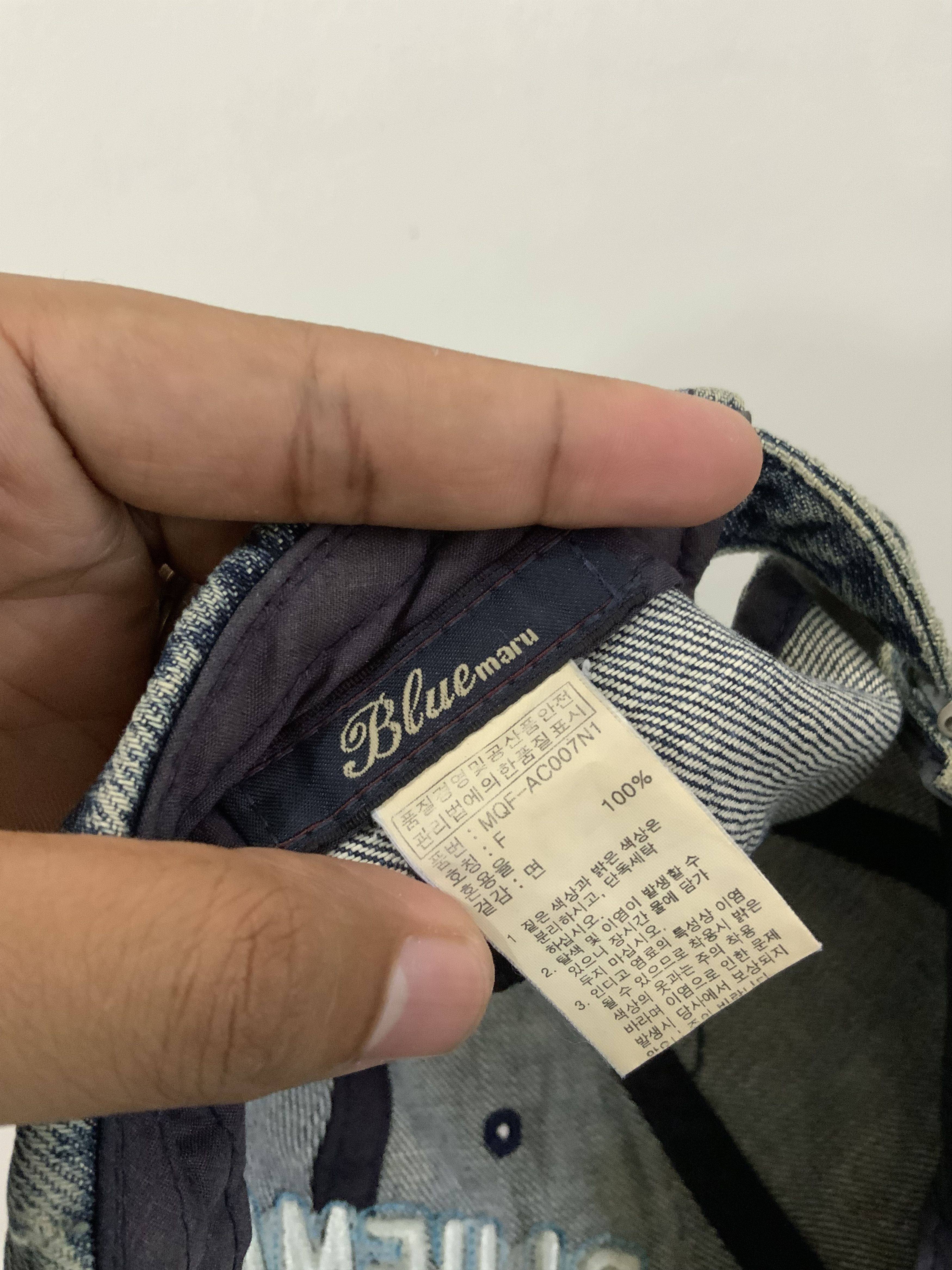 Japanese Brand Bluemaru Casual Denim Light Wash Hat Cap Size ONE SIZE - 9 Thumbnail