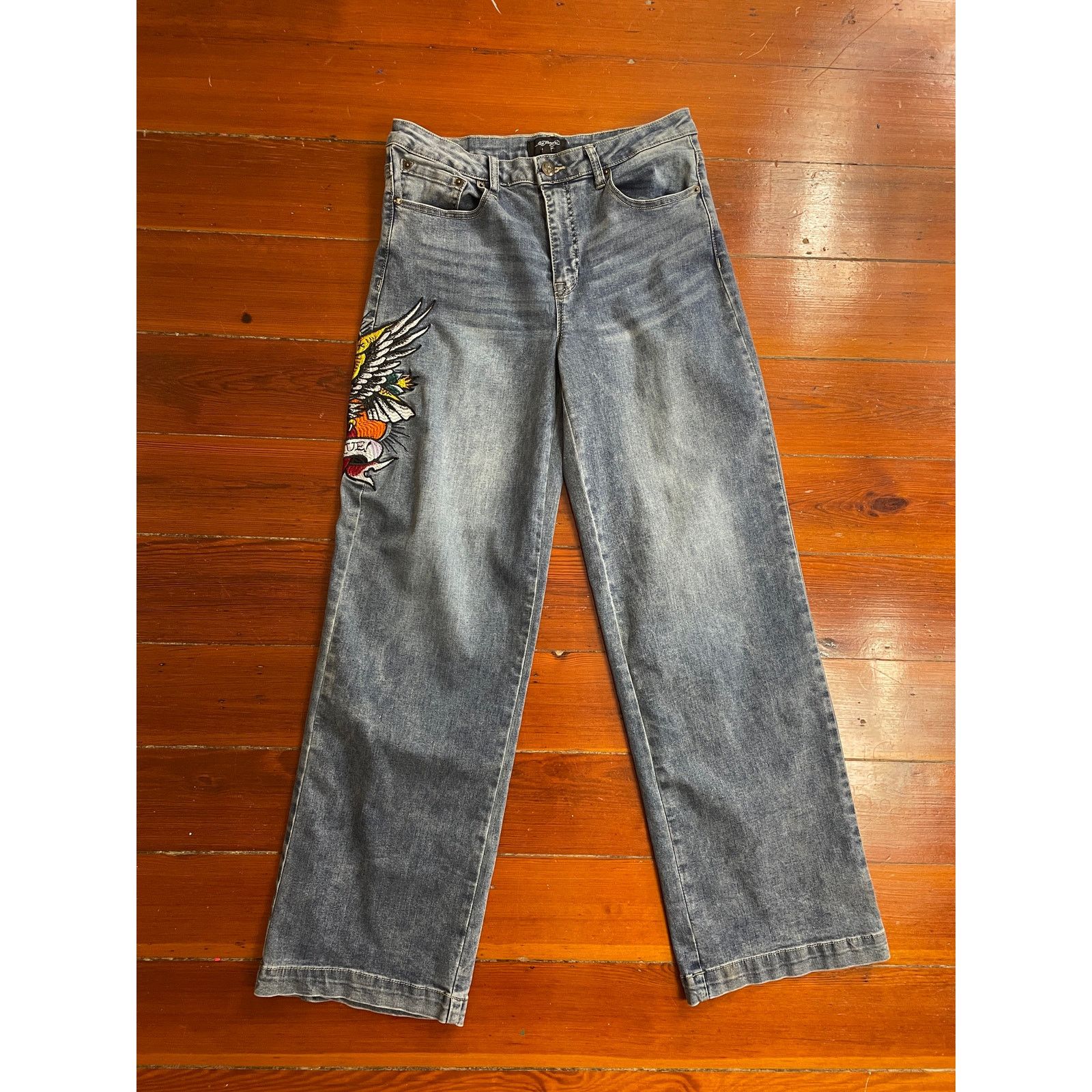 Ed Hardy Ed Hardy Tattoo Graphic Jeans Y2K Denim Size 30 Size 30" / US 8 / IT 44 - 2 Thumbnail
