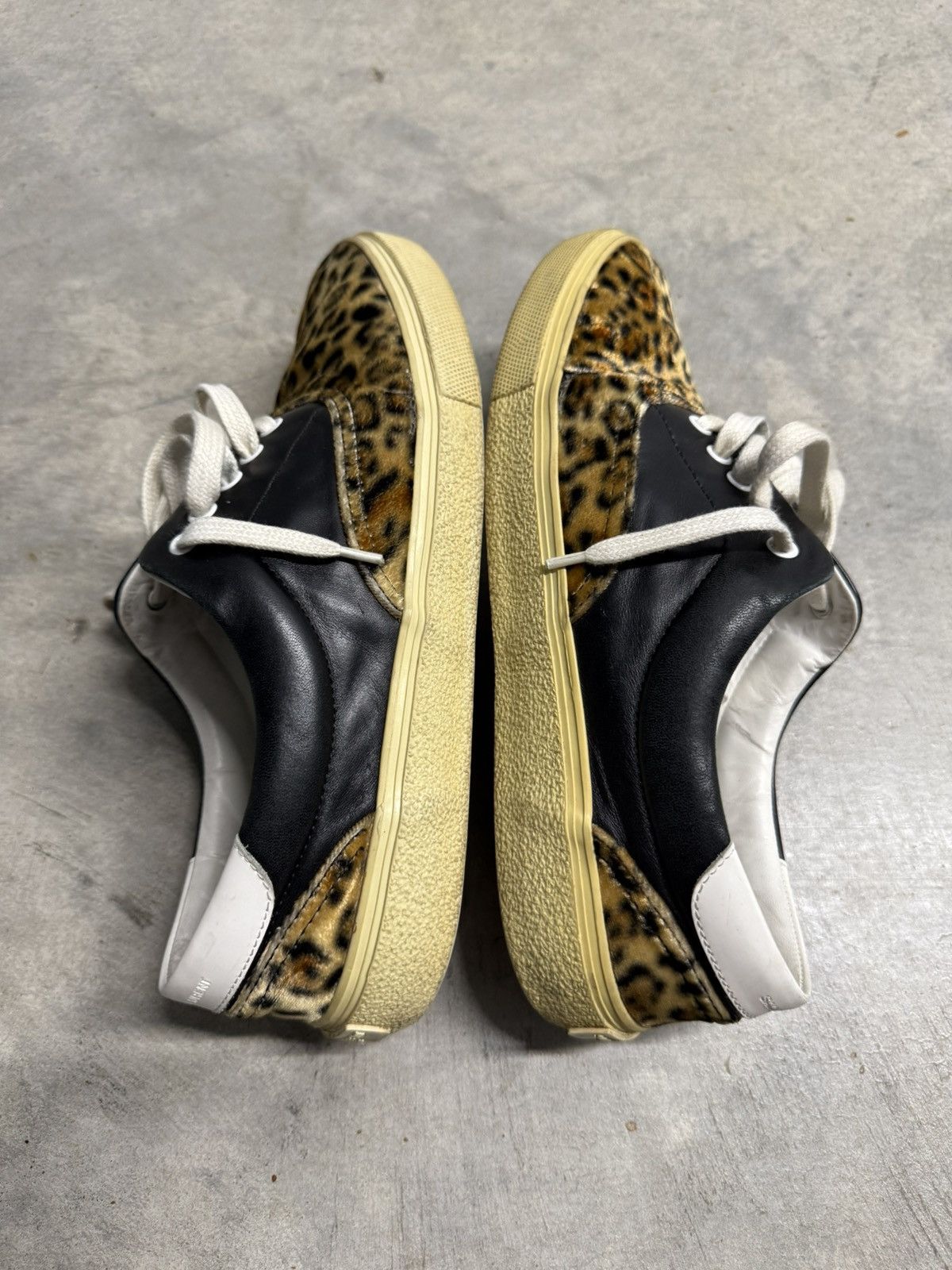 Saint Laurent Paris Saint Laurent Leopard Skate Sneakers Size US 10.5 / EU 43-44 - 6 Thumbnail