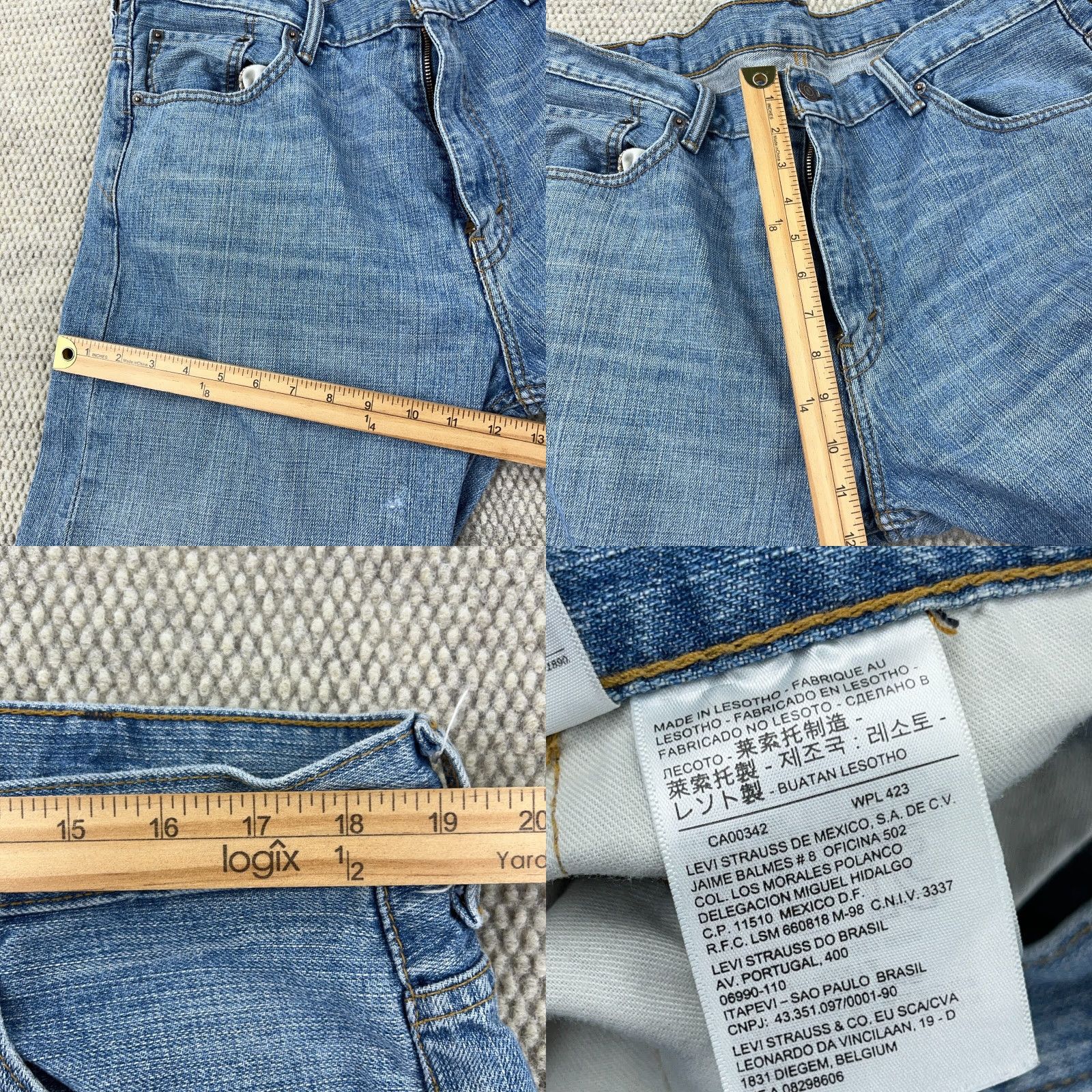Levi's Levi's 569 Jeans Men 38x30 Straight Loose Fit Medium Wash Distressed Streetwear Blue Size US 38 / EU 54 - 8 Thumbnail