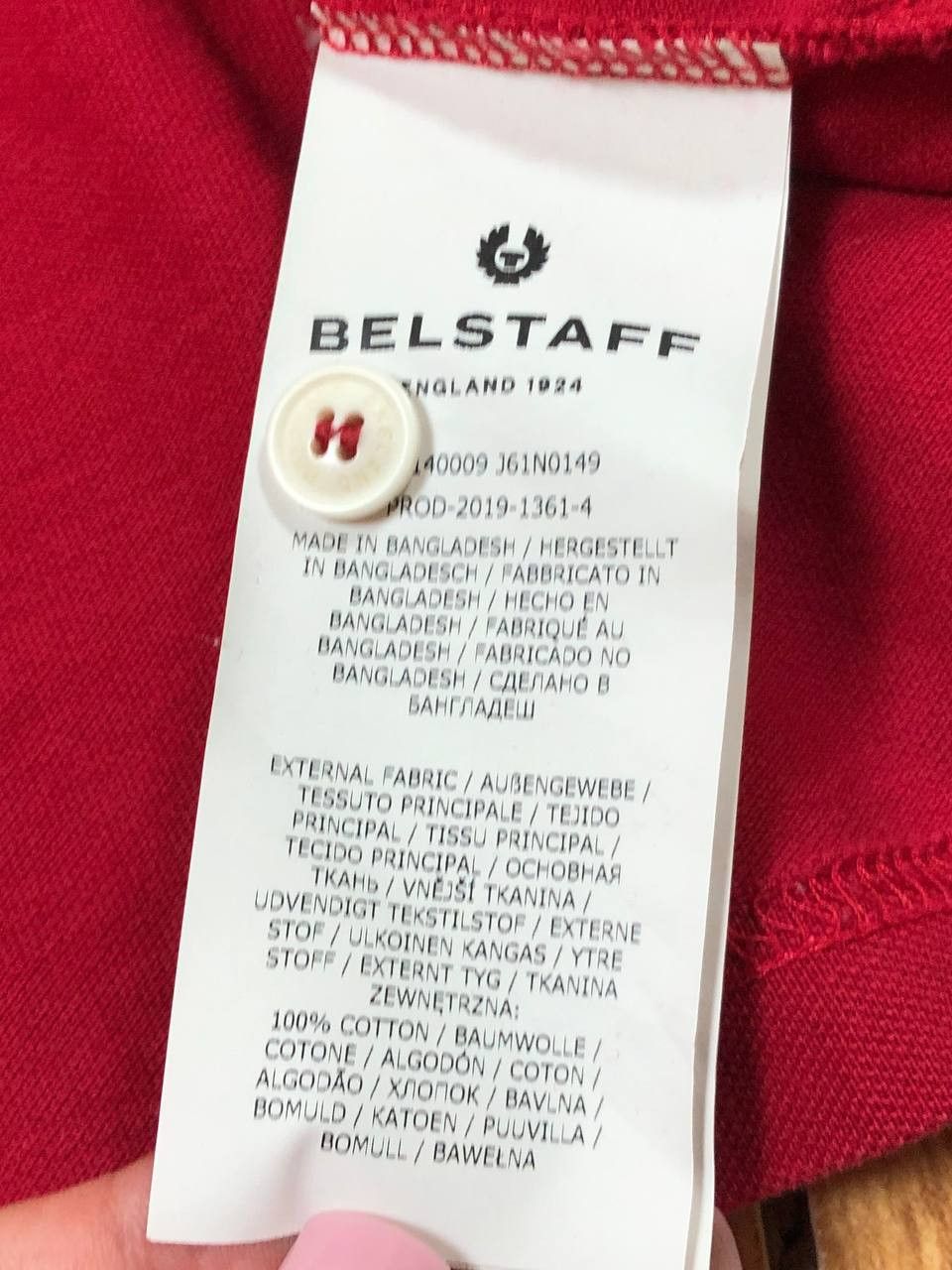 Belstaff Streetwear Polo Belstaff red logo T-Shirt Y2K Vintage Size US M / EU 48-50 / 2 - 4 Thumbnail