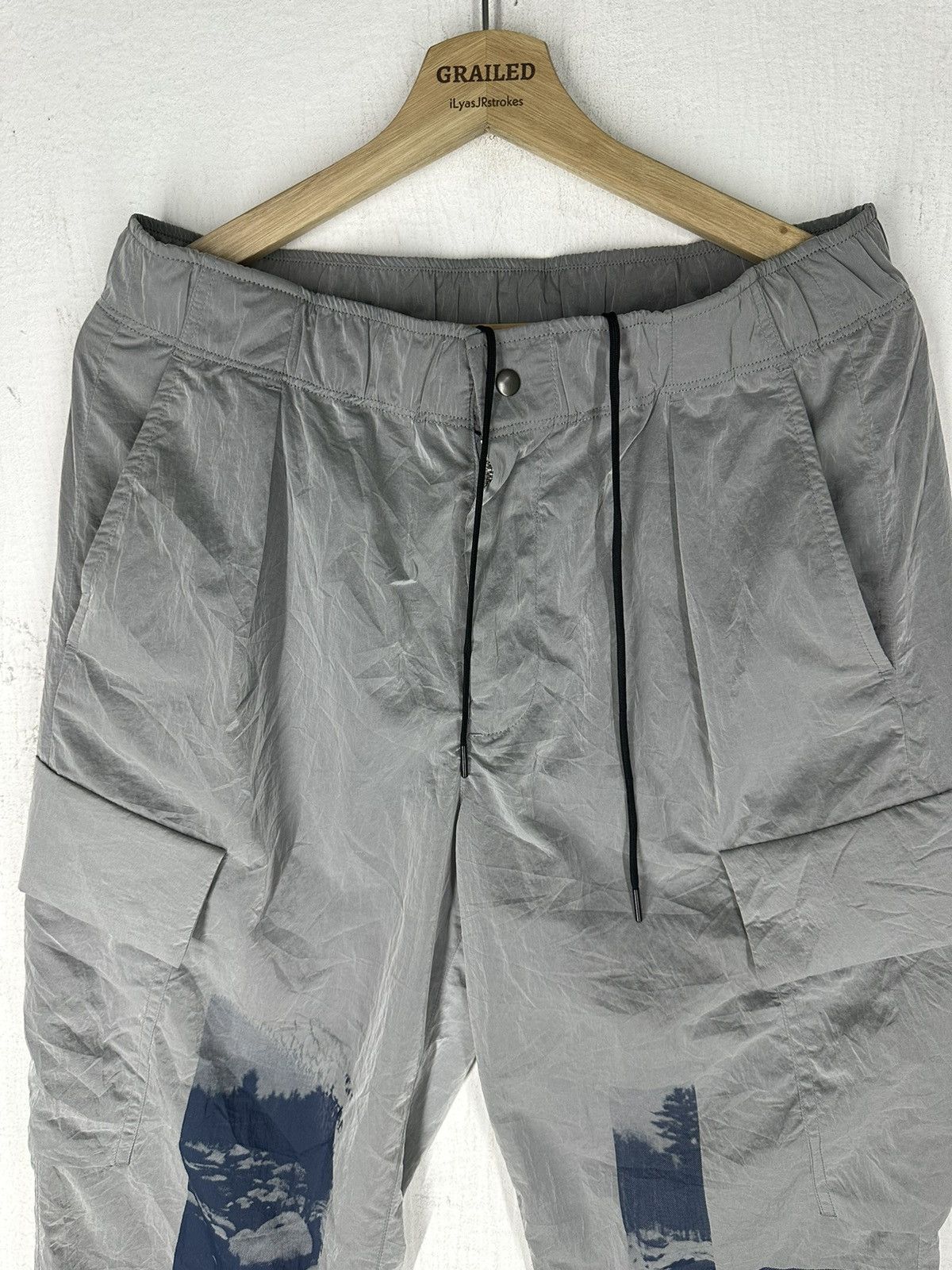 Takashi Murakami Vtg Estnation Amane Murakami Cargo Nylon Pant Size US 31 - 25 Thumbnail