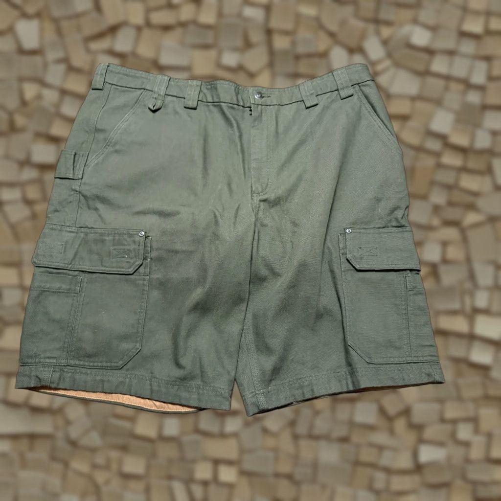 Vintage Duluth Cargo Shorts Mens Size 46 Brown Green Pockets Regular 46 Cargo Shorts Mens Brown Green Vintage No Size US 30 / EU 46 - 1 Thumbnail