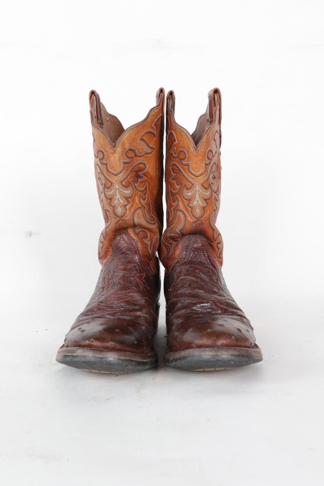 Lucchese 90's Lucchese Western Ostrich Quill Cowboy Boot Size ONE SIZE - 2 Thumbnail