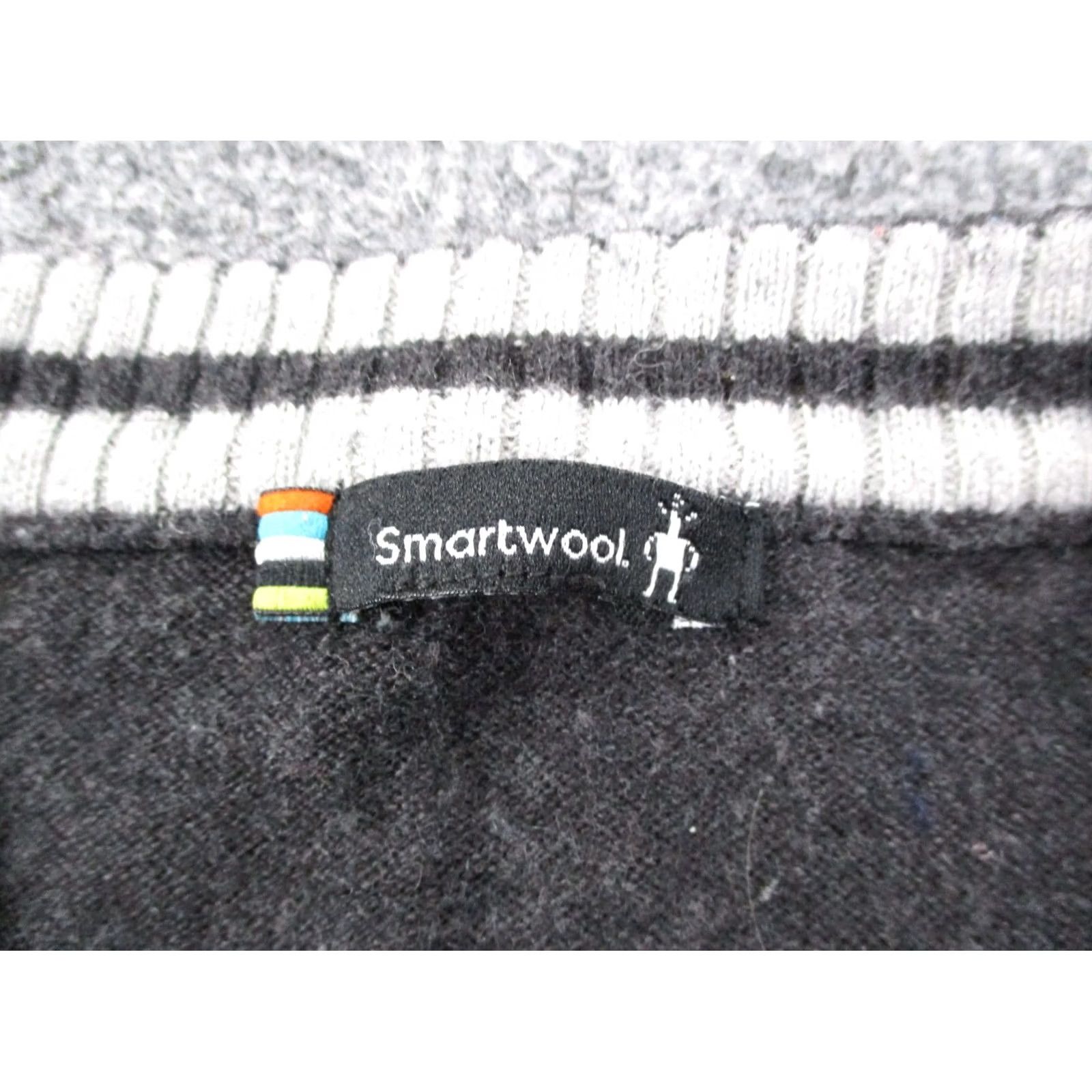 Smartwool SmartWool Mens M Base Layer Wool Pullover Sweater Thermal Hiking Outdoors Striped Lightweight Knit Logo Quilted Wool Blend Umbrella? Size US M / EU 48-50 / 2 - 7 Thumbnail