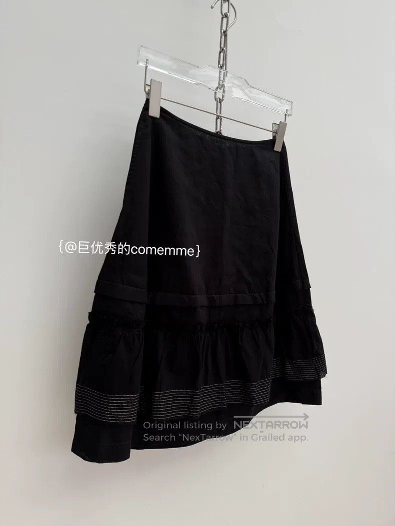 Comme des Garcons Comme Des Garcons size S Black pieced layered decorative v Size 23" - 3 Thumbnail