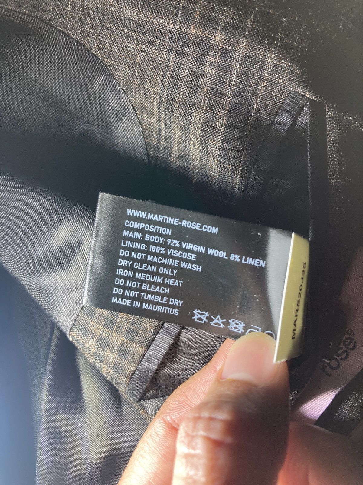 Martine Rose SS20 Martine Rose Prince of Wales Tailored Suit Jacket 2020 Size 46R - 11 Thumbnail