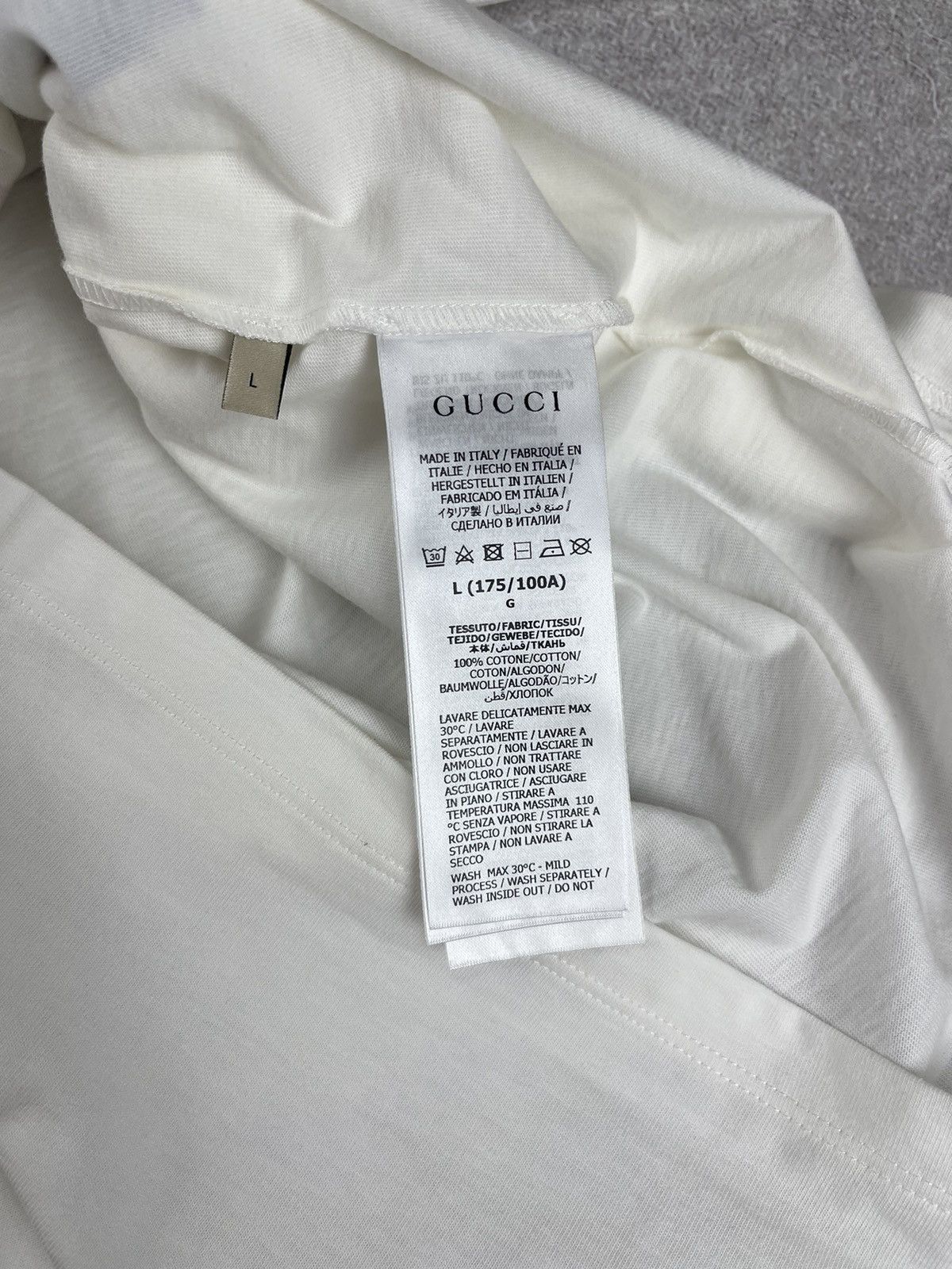 Adidas × Gucci Gucci x Adidas Cotton Jersey T-Shirt White Size US L / EU 52-54 / 3 - 9 Thumbnail