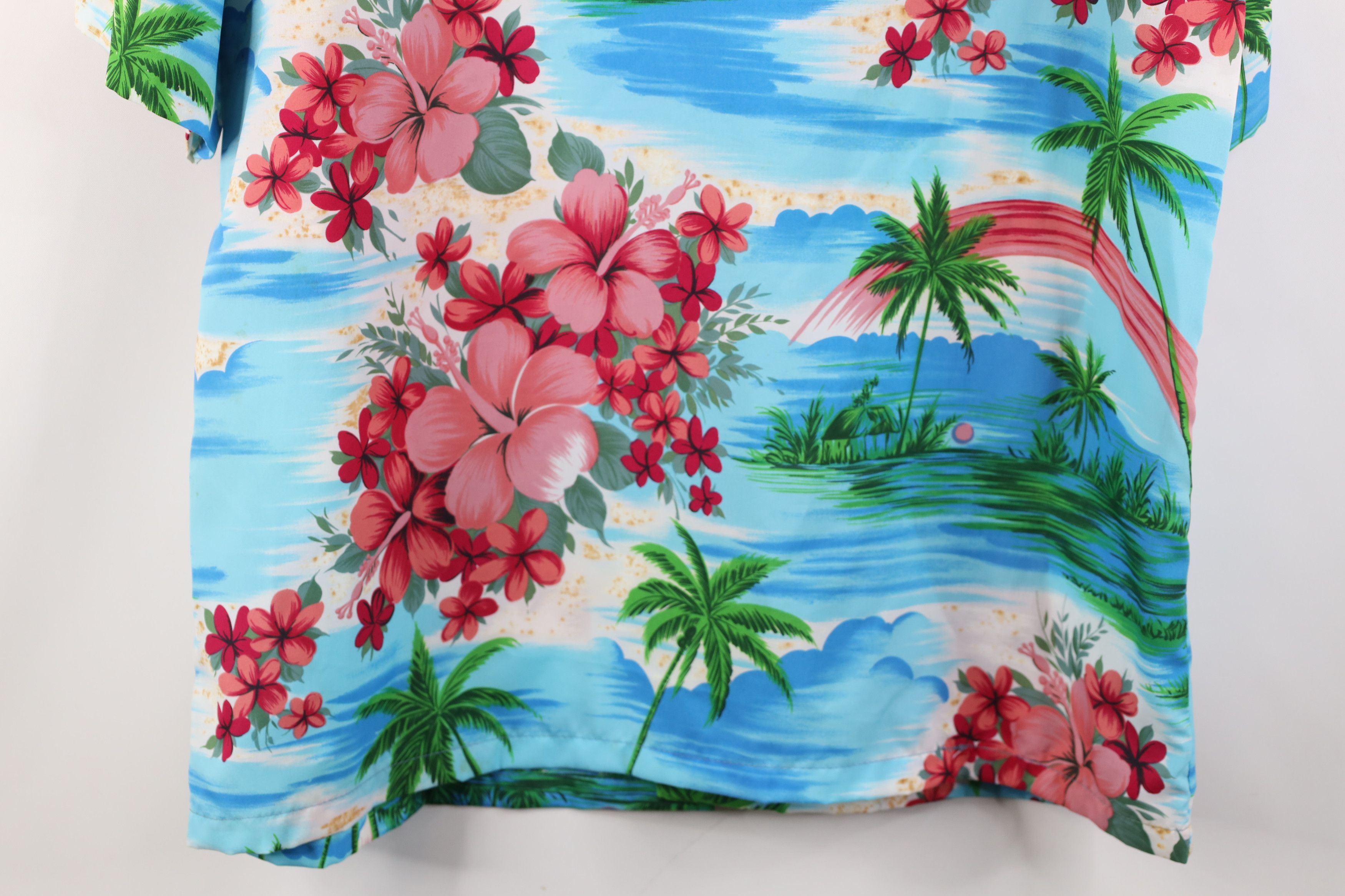 Vintage Vintage 70s Streetwear Beach Luau Hawaiian Button Shirt USA Size US L / EU 52-54 / 3 - 12 Thumbnail