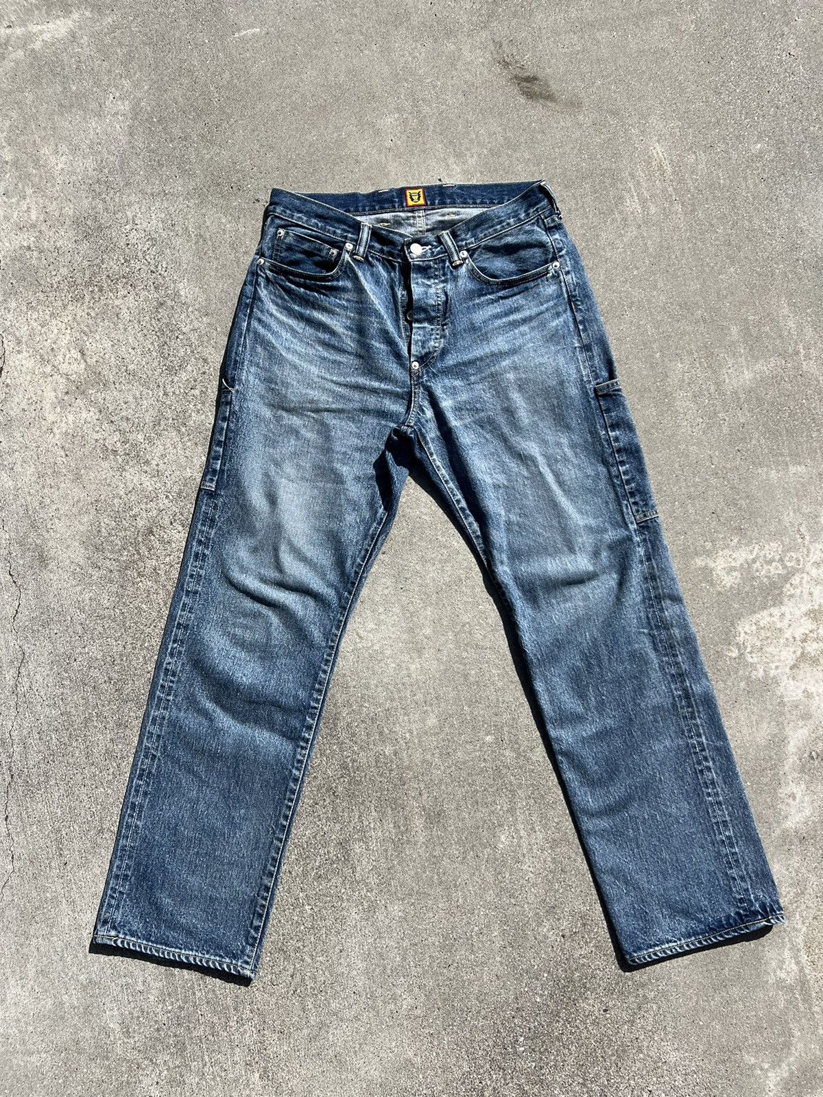 image of Human Made Red-Line Selvedge Denim Carpenter Jeans in Blue, Men's (Size 30)