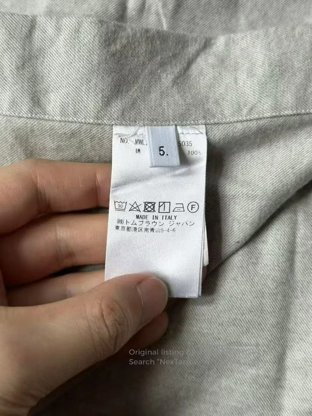 Thom Browne Thom Browne Gray Sleeve Tab Shirt. Size US XXL / EU 58 / 5 - 5 Thumbnail