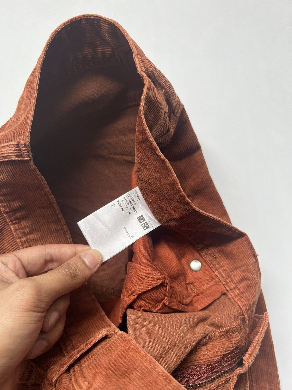 Uniqlo Uniqlo Slim Fit Orange Corduroy Pants Vintage Size US 34 / EU 50 - 9 Thumbnail