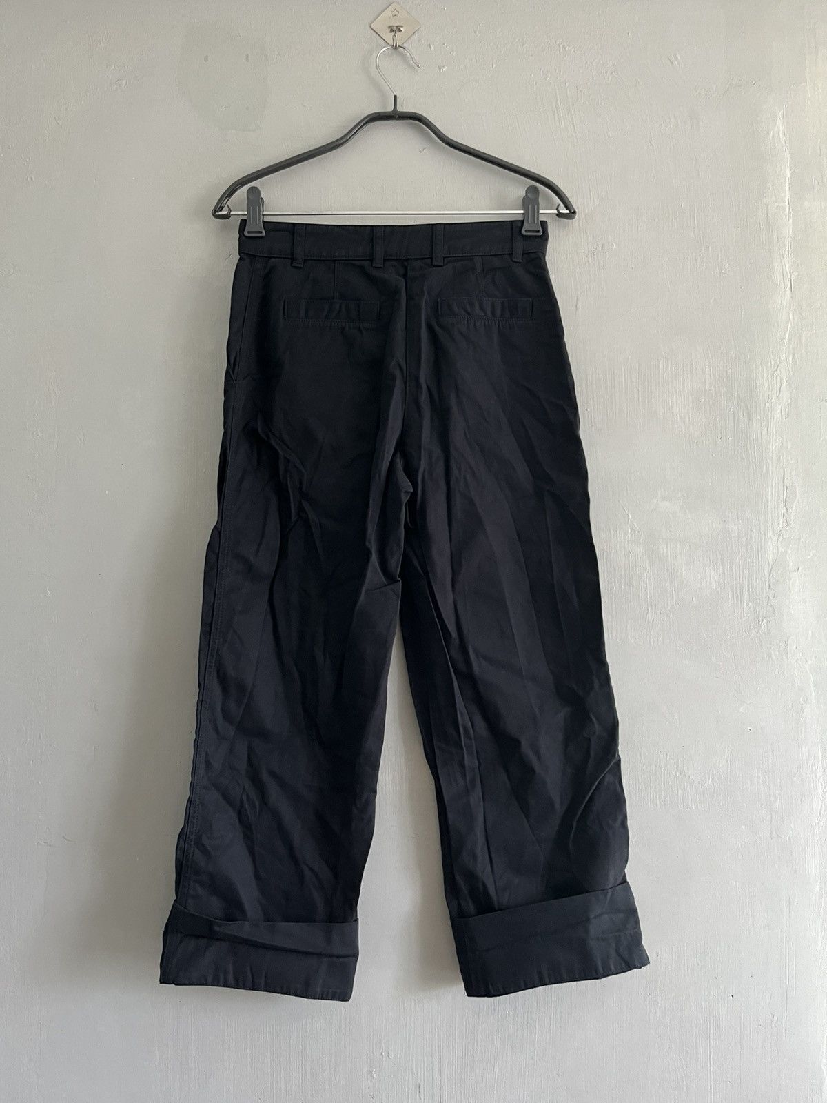 Loro Piana Loro Piana Straight Cut Cuffed Pants Dark Blue Size 32" / US 10 / IT 46 - 1 Thumbnail