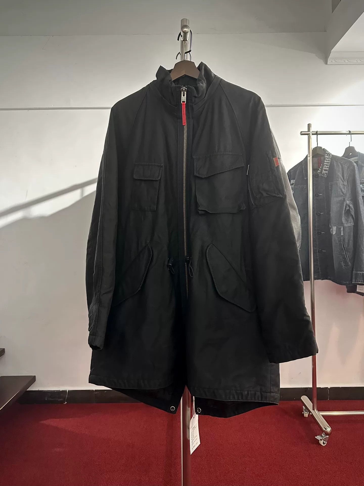 Vintage Vintage Prada Style Bomber Parka Coat Size US M / EU 48-50 / 2 - 1 Thumbnail