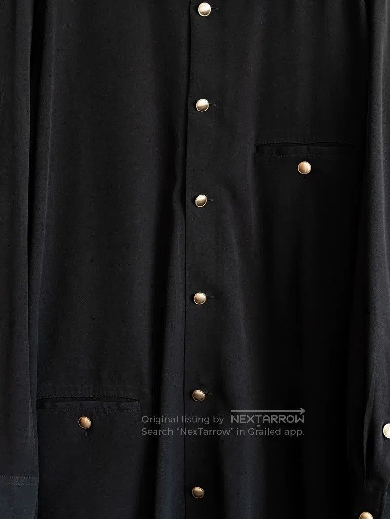 Yohji Yamamoto YOHJI YAMAMOTO Double-layer collar gold button triacetate Size US XL / EU 56 / 4 - 3 Thumbnail