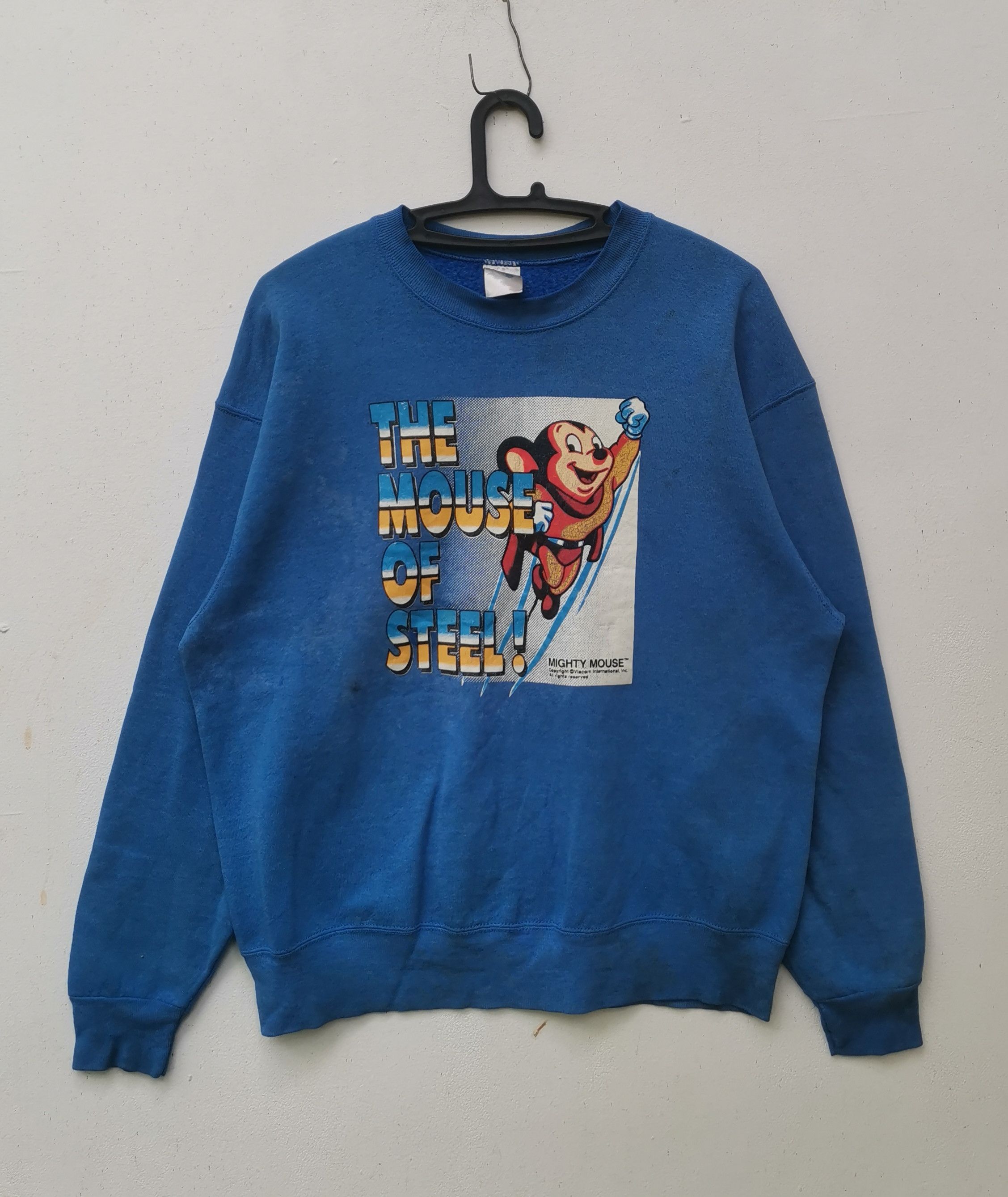 Cartoon Network × Vintage Rare vintage 80s Mighty Mouse sweatshirt Size US L / EU 52-54 / 3 - 1 Thumbnail