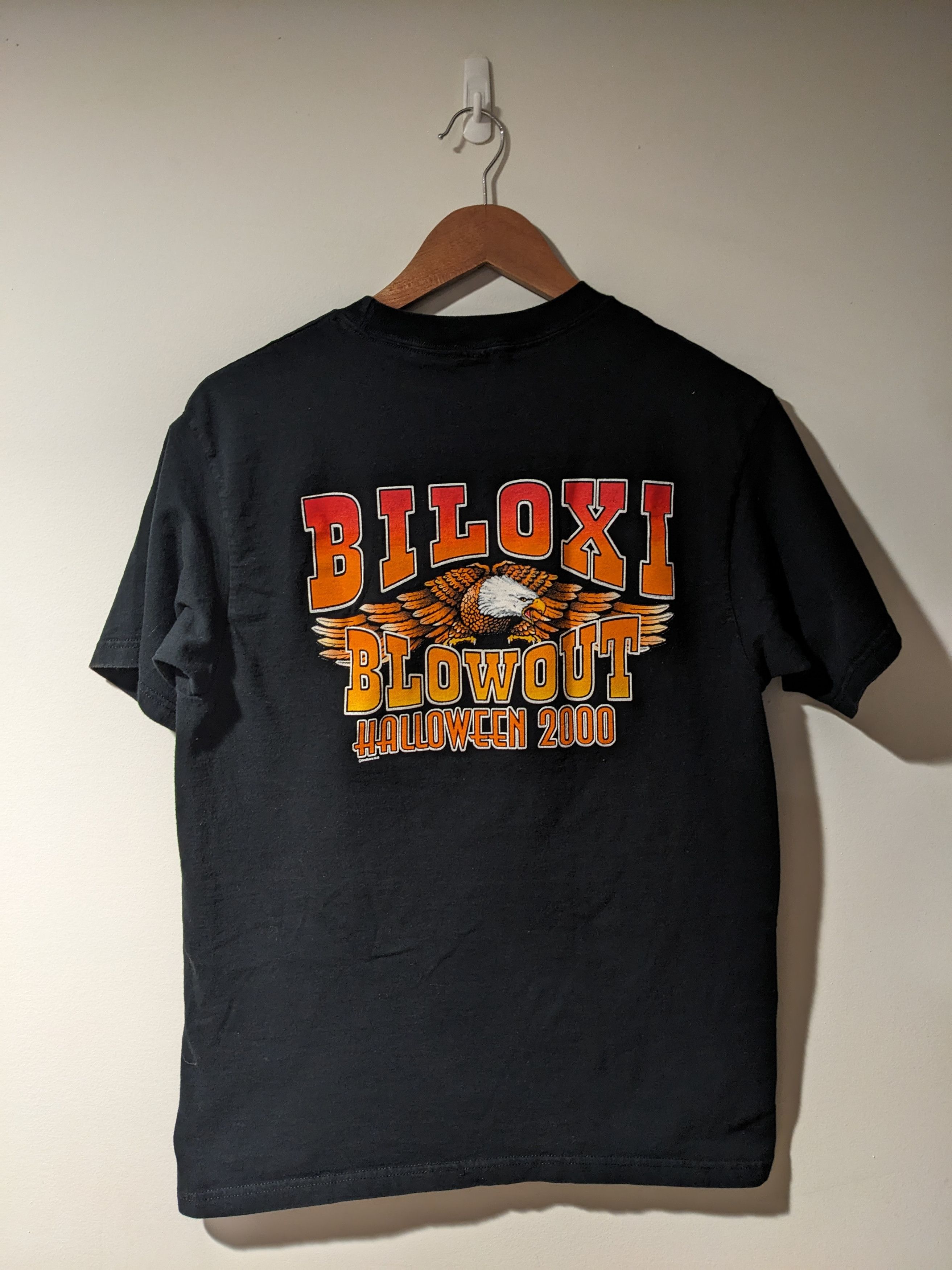 Harley Davidson × Vintage Vintage 2000 Biloxi Blow Out Halloween Motorcycle T-Shirt Size US M / EU 48-50 / 2 - 5 Thumbnail