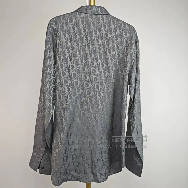 Dior Dior Summer Gray Silk Shirt . Size L / US 10 / IT 46 - 7 Thumbnail