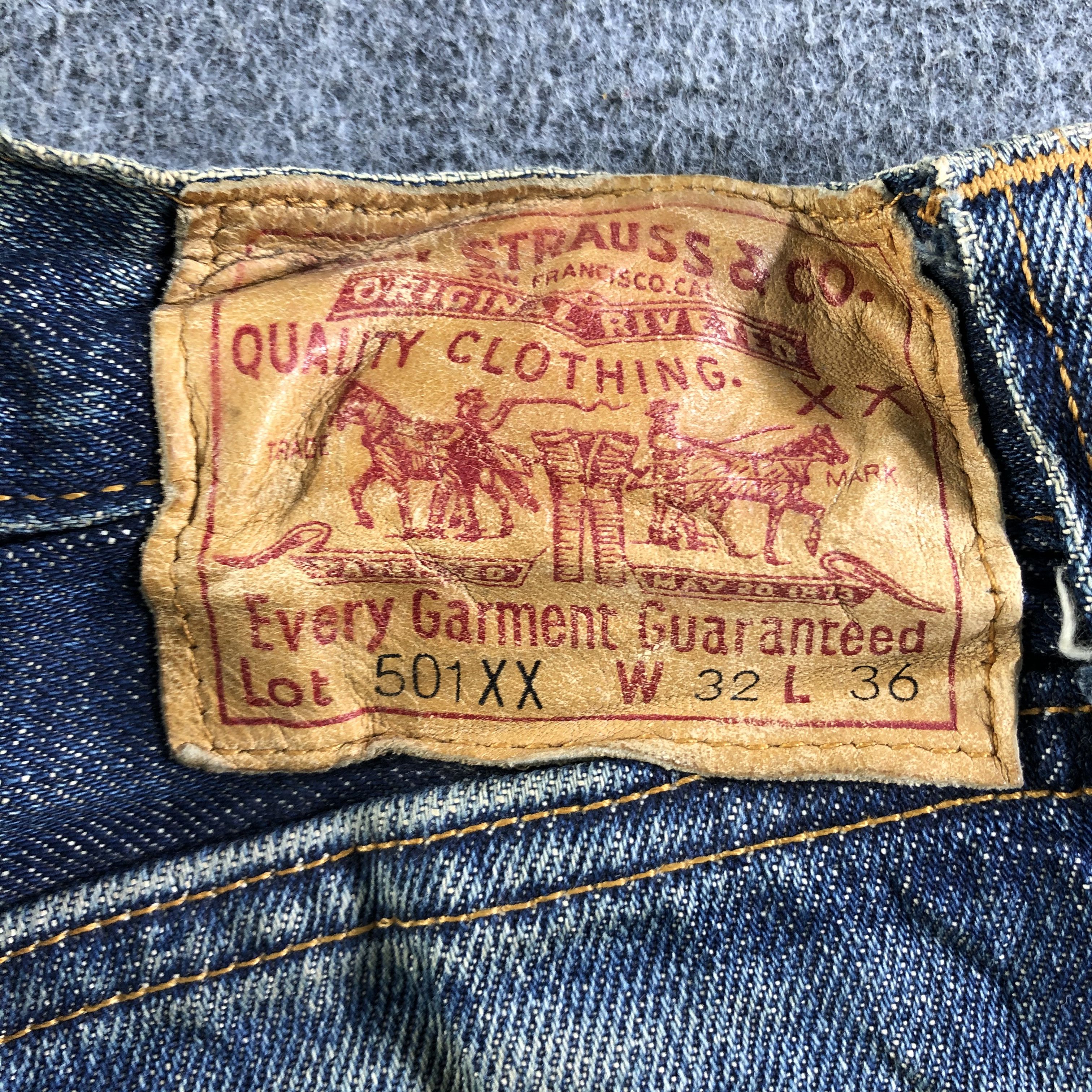 Levi's × Vintage 90s Vintage Levis 501 Selvedge Jeans-J3892 Size US 29 - 6 Thumbnail