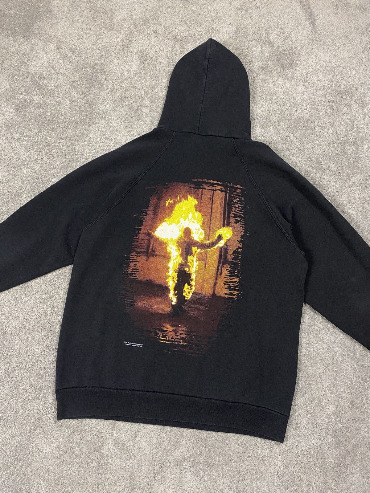 Band Tees Vintage 1998 hoodie Rammstein burning man rare sweatshirt Size US XL / EU 56 / 4 - 1 Thumbnail