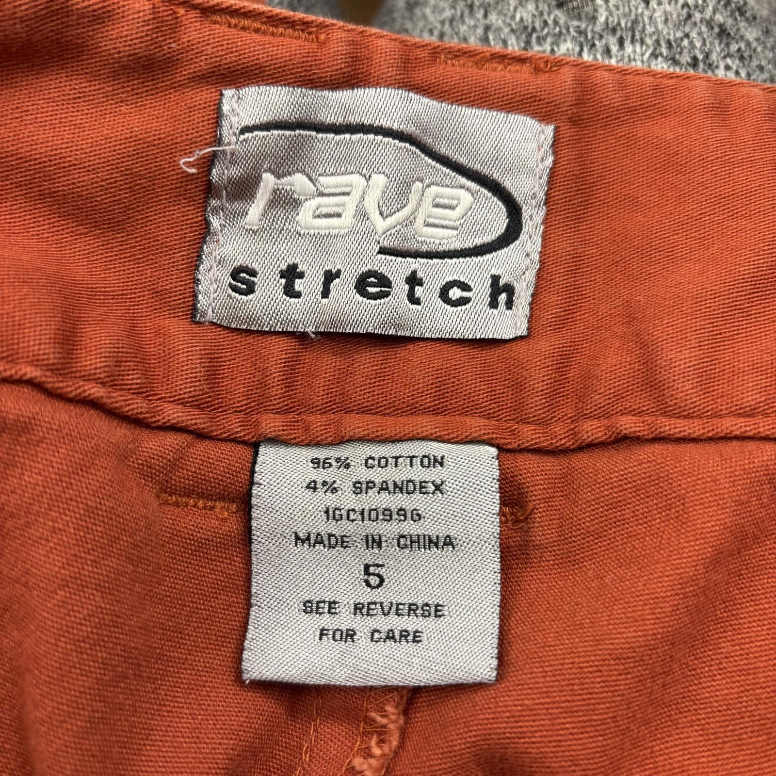 Revenge Y2K low-rise flared bareback burnt orange pants sz 5 Size 30" / US 8 / IT 44 - 7 Thumbnail