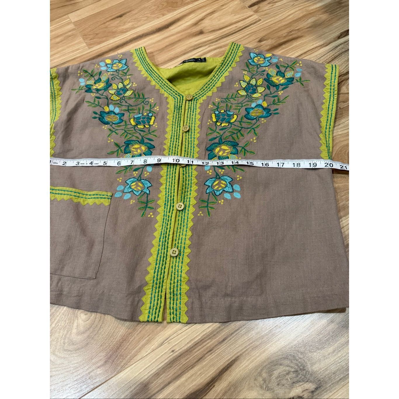Guru Gudrun Sjoden embroidered vest size Medium Size M / US 6-8 / IT 42-44 - 6 Thumbnail
