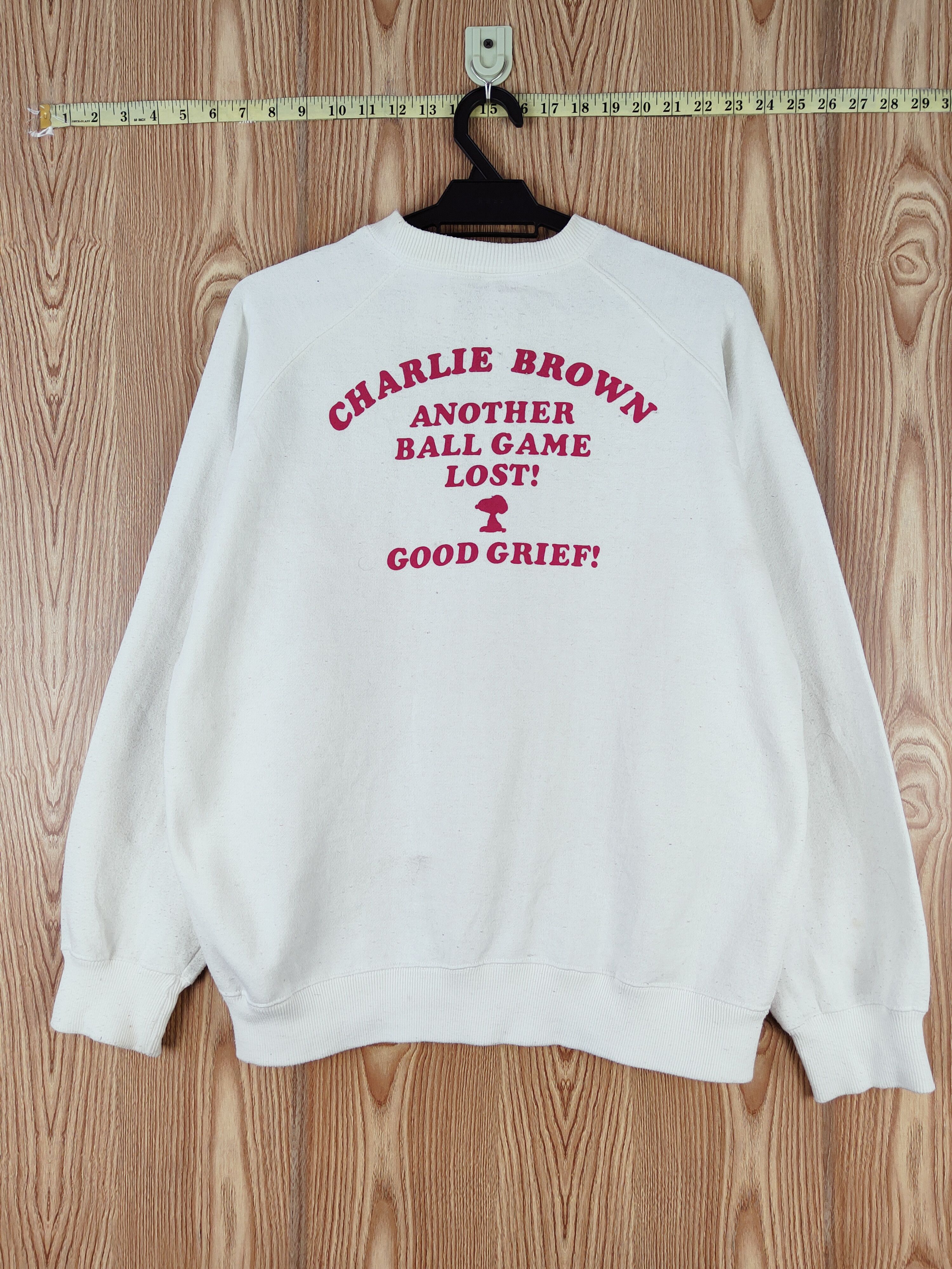 Japanese Brand × Peanuts × Vintage Peanuts White Charlie Brown Sweatshirts #W575 Size US L / EU 52-54 / 3 - 9 Thumbnail