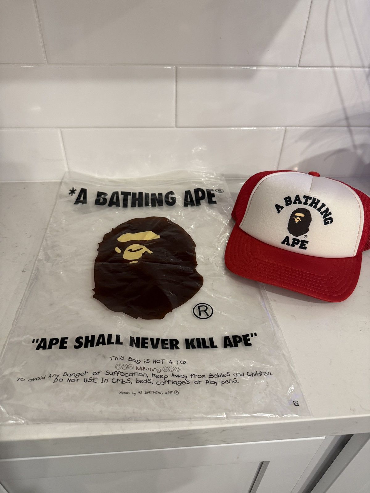 Bape Bape trucker hat Size ONE SIZE - 2 Thumbnail