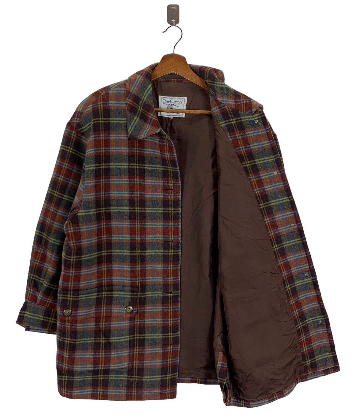 Burberry VINTAGE BURBERRY TARTAN WOOL BUTTON JACKET Size US M / EU 48-50 / 2 - 5 Thumbnail