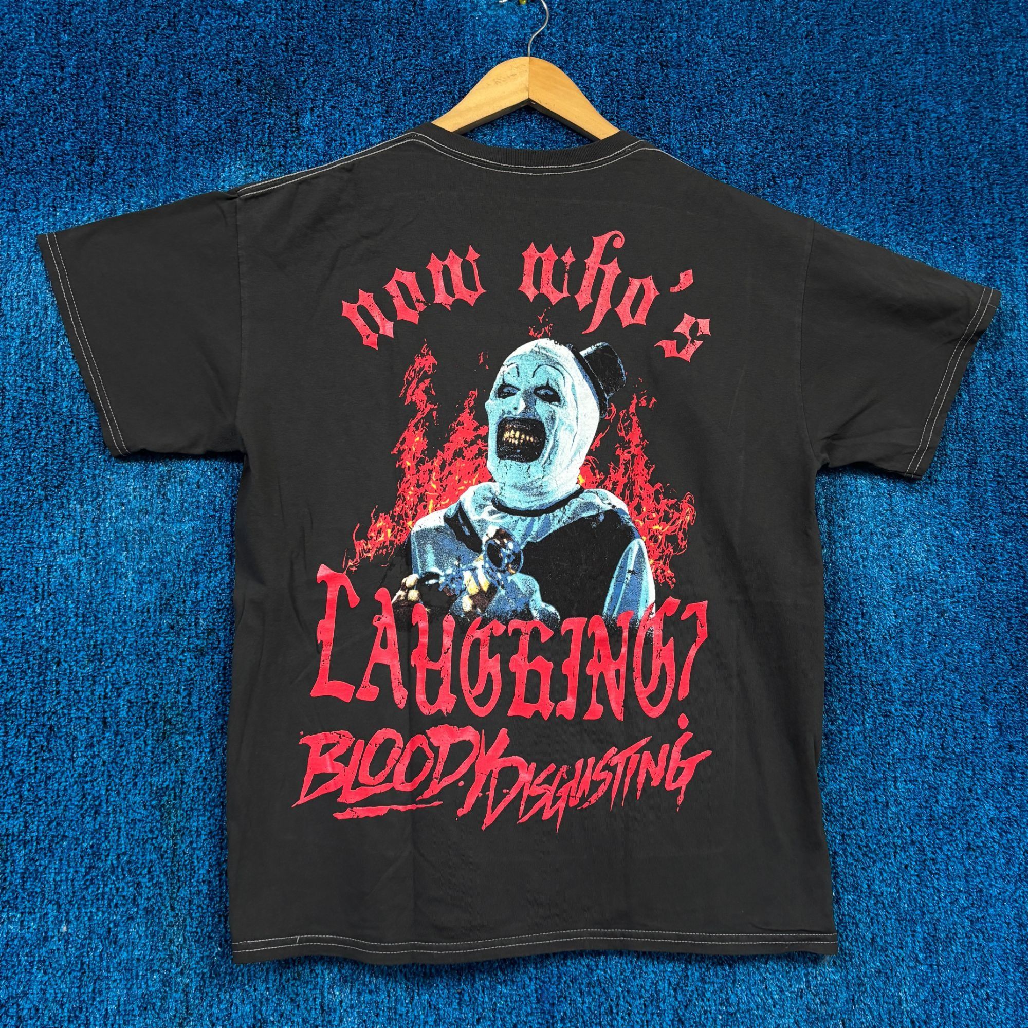 Ripple Junction Bloody Disgusting x Terrifier Art the Clown Laughing Tee M Size US M / EU 48-50 / 2 - 3 Thumbnail