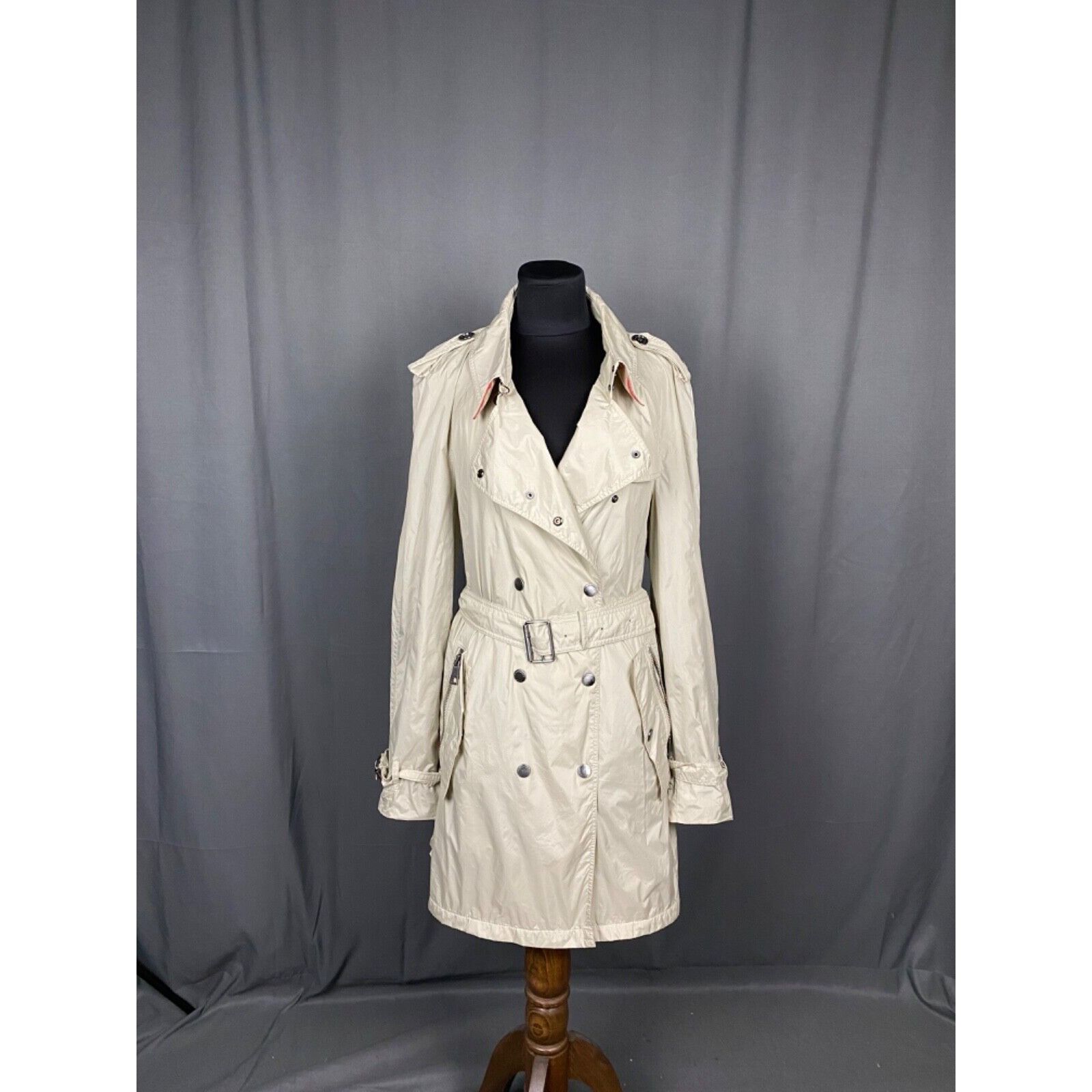 Burberry Burberry Nova Check Beige Double Breasted Trench Coat UK 12 Size L / US 10 / IT 46 - 4 Thumbnail