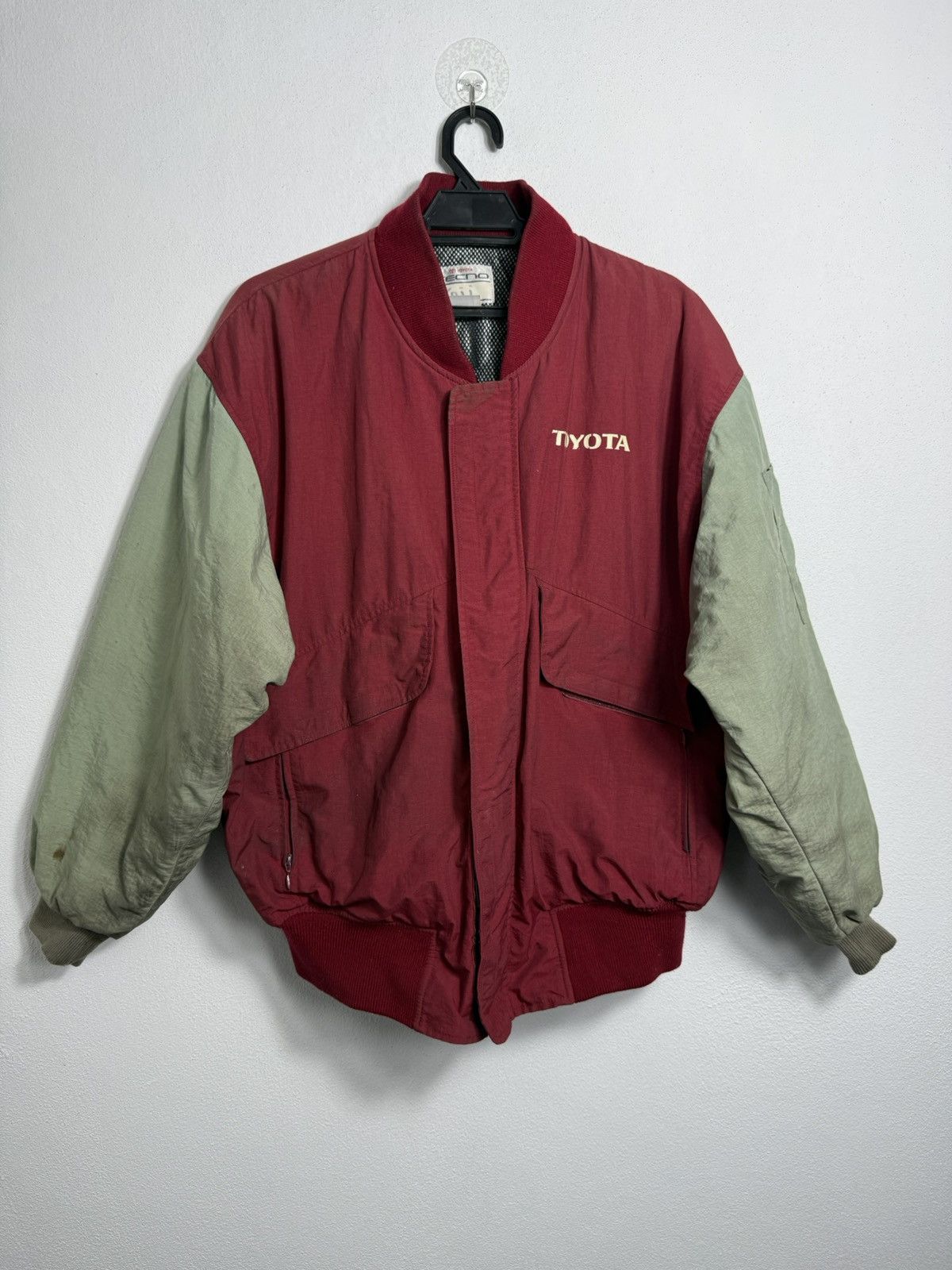 Japanese Brand VINTAGE TOYOTA TECNO RACING DEVELOPMENT TRD BOMBER JACKET Size US M / EU 48-50 / 2 - 1 Thumbnail