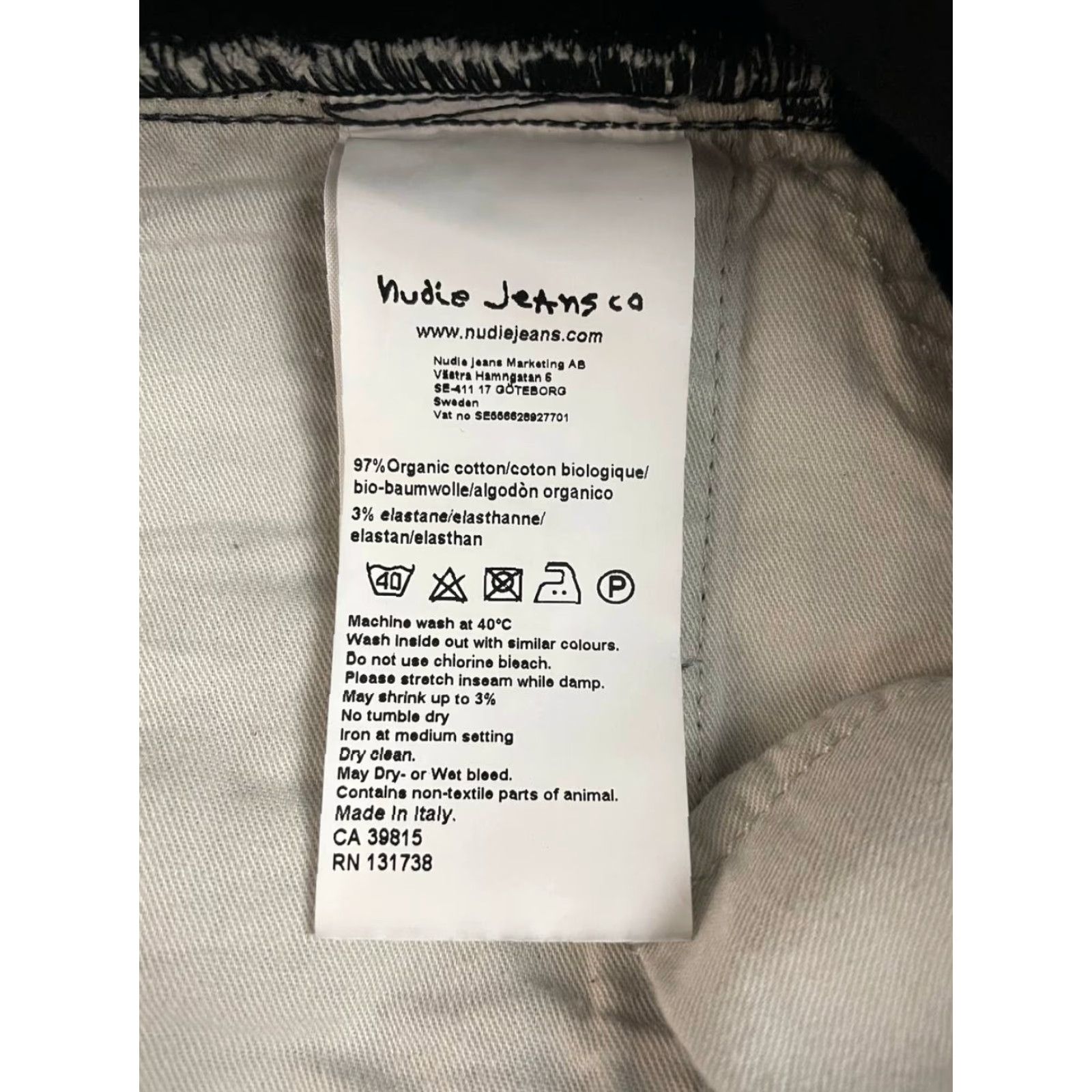 Nudie Jeans Nudie Jeans Co Jeans Slim Black Cotton Denim 32x32 5-Pocket Button Zip Vintage? No - Regular Mens 33 34 Size US 33 - 5 Thumbnail