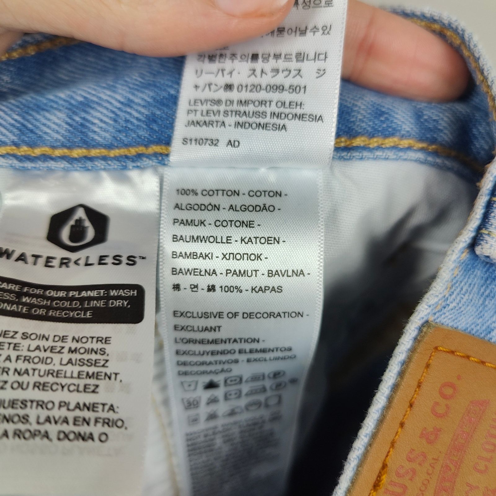 Levi's Levis 501 Jeans Womens 27 Ojai Ring Straight Leg Size 27" / US 4 / IT 40 - 8 Thumbnail