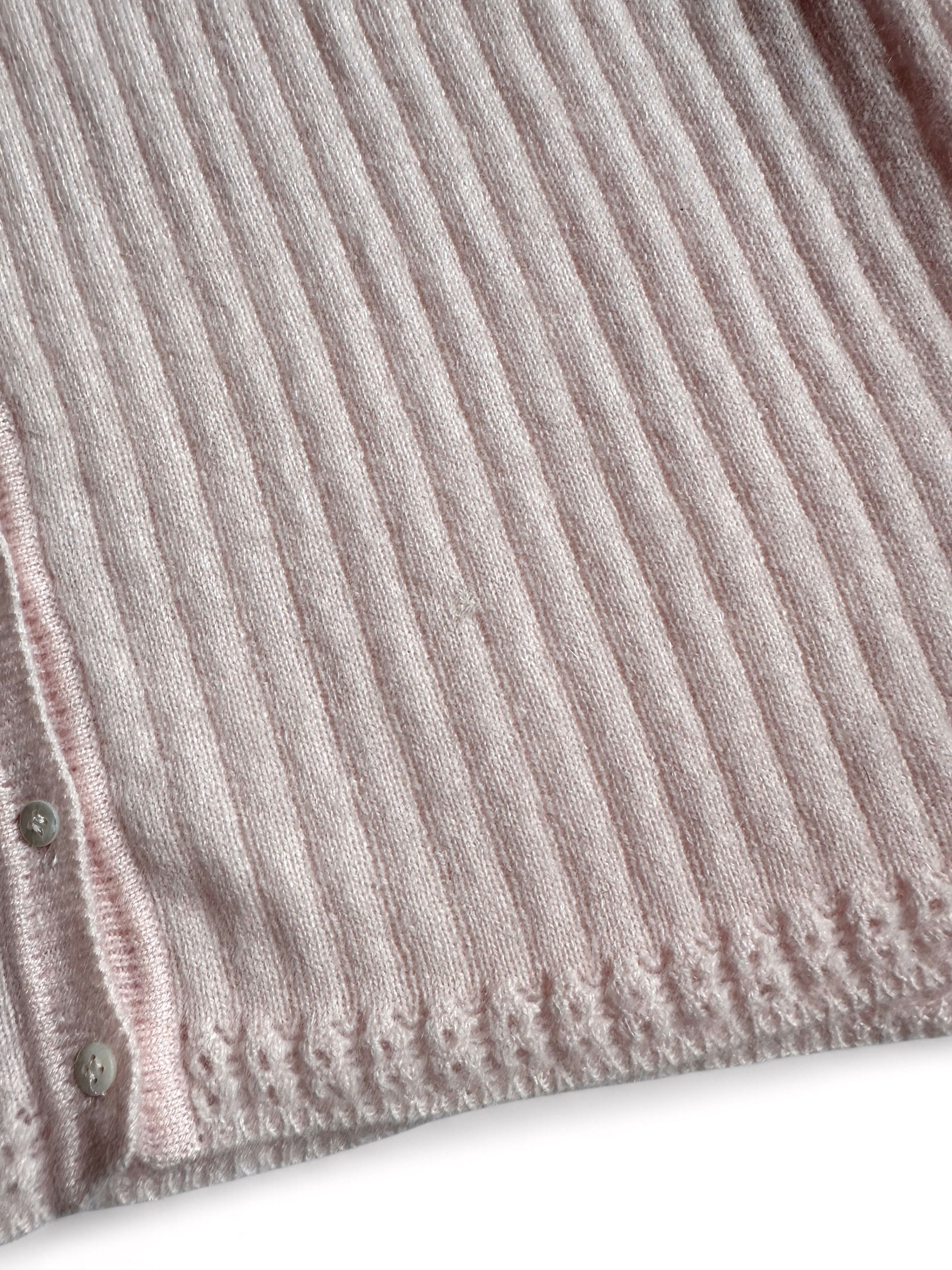Malo Malo Cashmere Ribbed Cardigan Sweater (M-L) Size M / US 6-8 / IT 42-44 - 3 Thumbnail