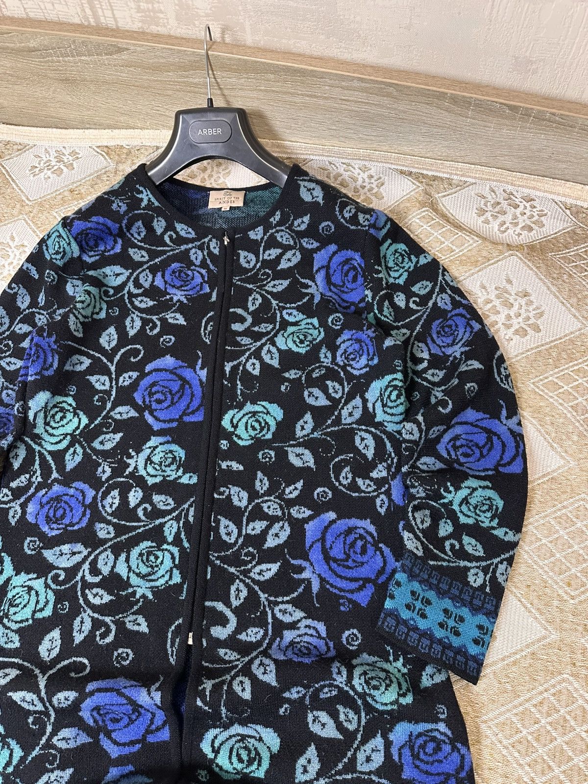Vintage 🔥 Spirit Of The Andes Baby Alpaca Cardigan Sweater Oleana Size M / US 6-8 / IT 42-44 - 2 Thumbnail