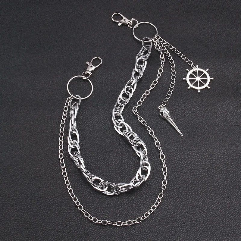 Jewelry Layered Punk Pants Chain Spike Size ONE SIZE - 1 Thumbnail