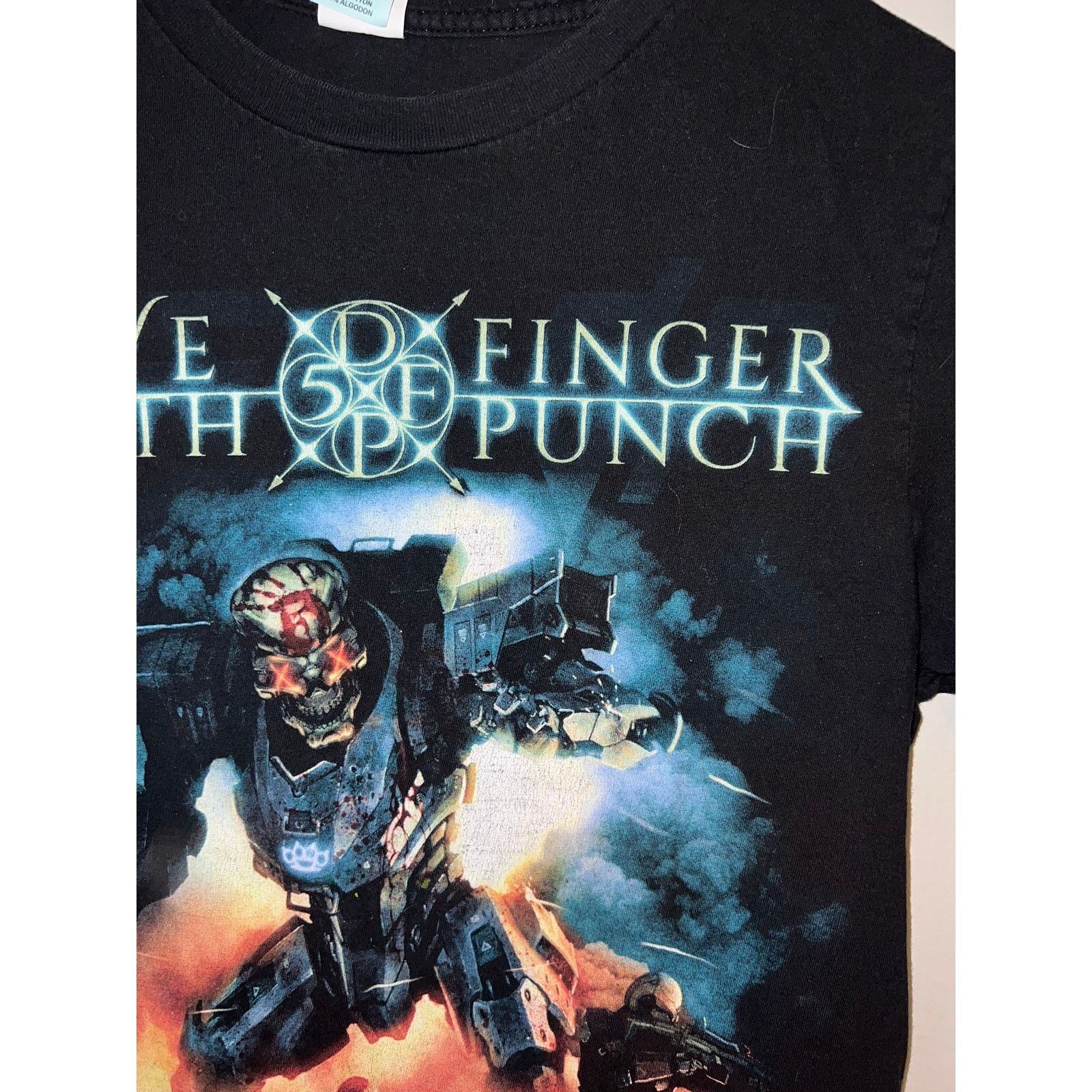 Pacific and Co. Five Finger Death Punch Shirt Tour Concert Robot Tee 2010s Size US S / EU 44-46 / 1 - 3 Thumbnail