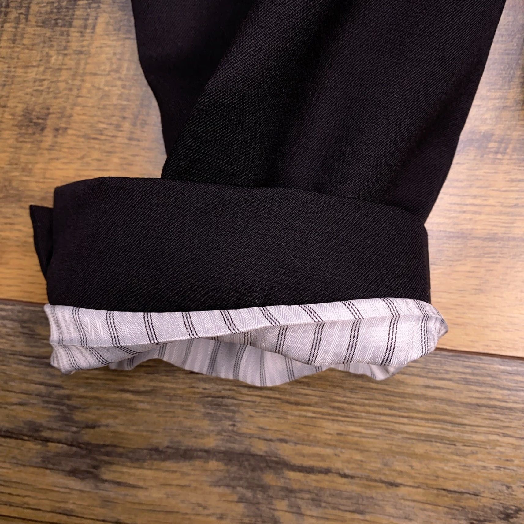 Pronto Uomo Pronto Uomo 3 Piece Suit Jacket Pants Vest Black Wool 38R 30 New Vintage No Size 38R - 7 Thumbnail