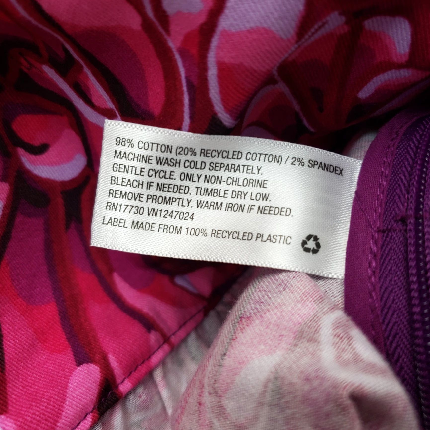 Vintage Kika Vargas Womens Skirt 4 Pink Purple Floral Scallop Side Zip A-Line Short Casual Shirt, Size 4, Cotton Blend, Vintage No, Regular, Pink, Womens Size 27" / US 4 / IT 40 - 4 Thumbnail