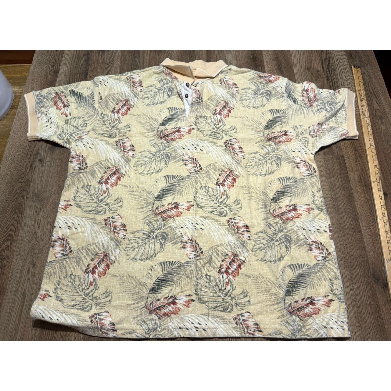 Vintage Knights Polo Men's 3XLT Short Sleeve Graphic Print Yellow Green Red Polo Shirt Casual Golf 3XLT Mens Size US XXL / EU 58 / 5 - 2 Thumbnail